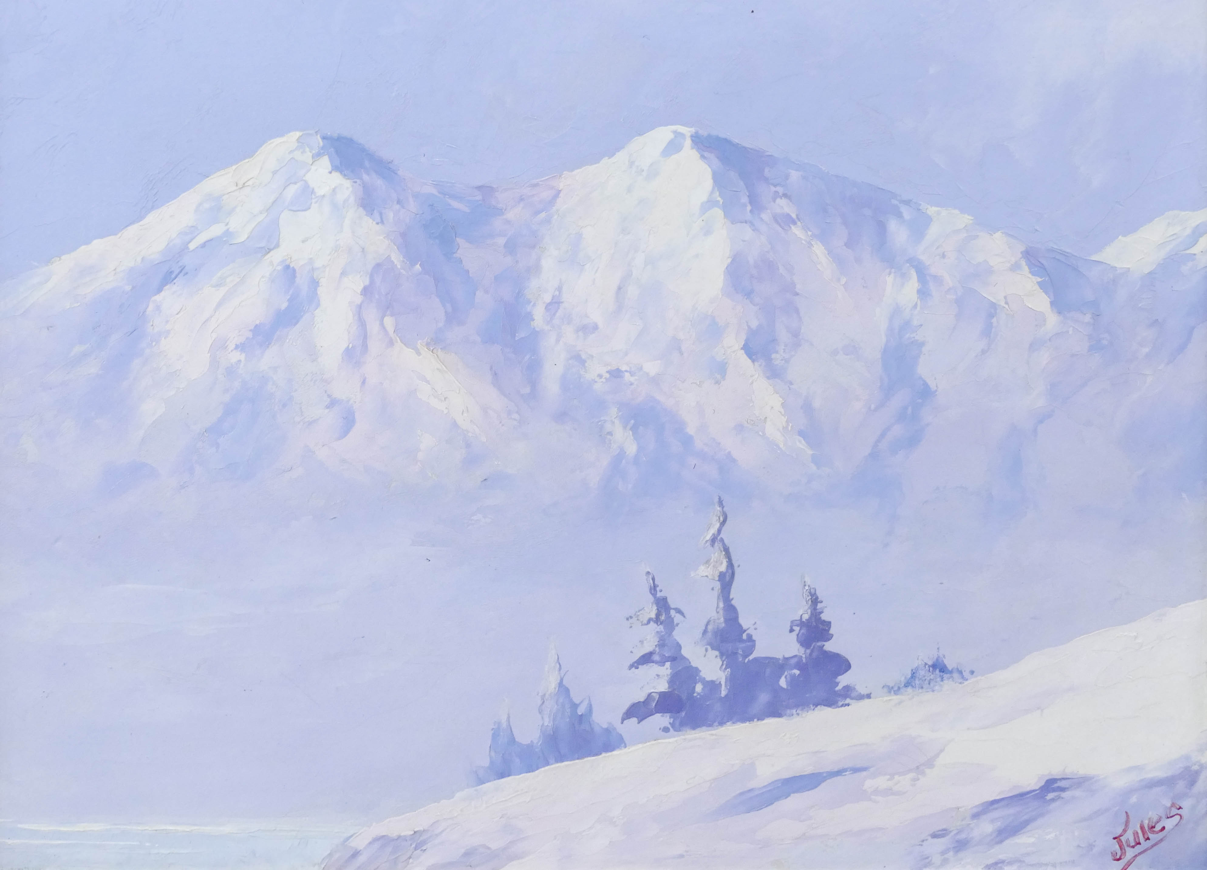 Jules Dahlager (1884-1952 Alaska) Winter