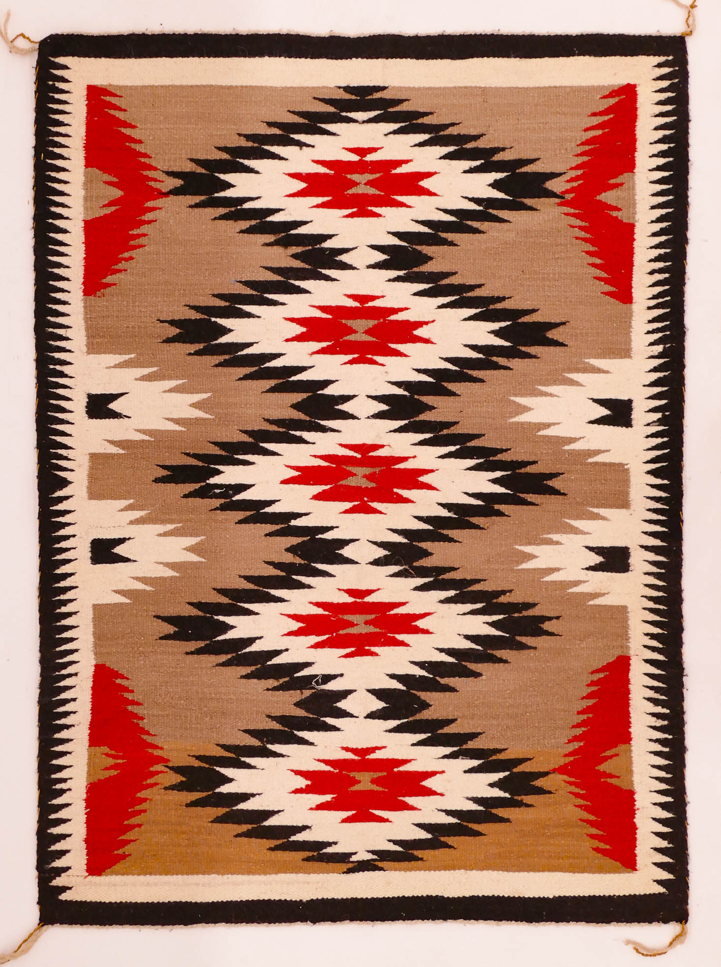 Vintage Navajo Wool Rug 3'1''x4'3''.