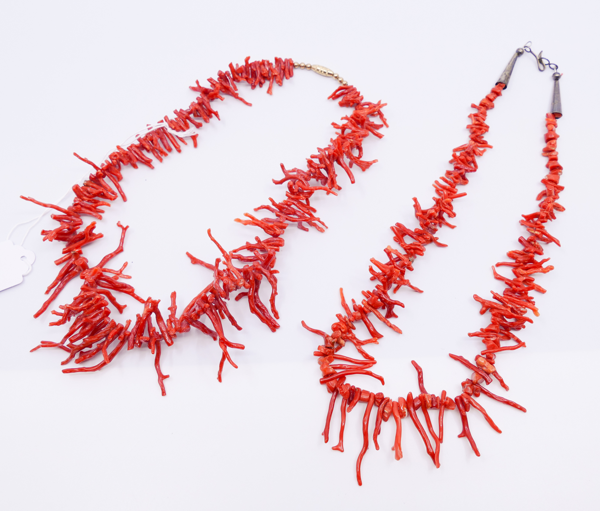 2 Strands Natural Red Coral Bead 368d71