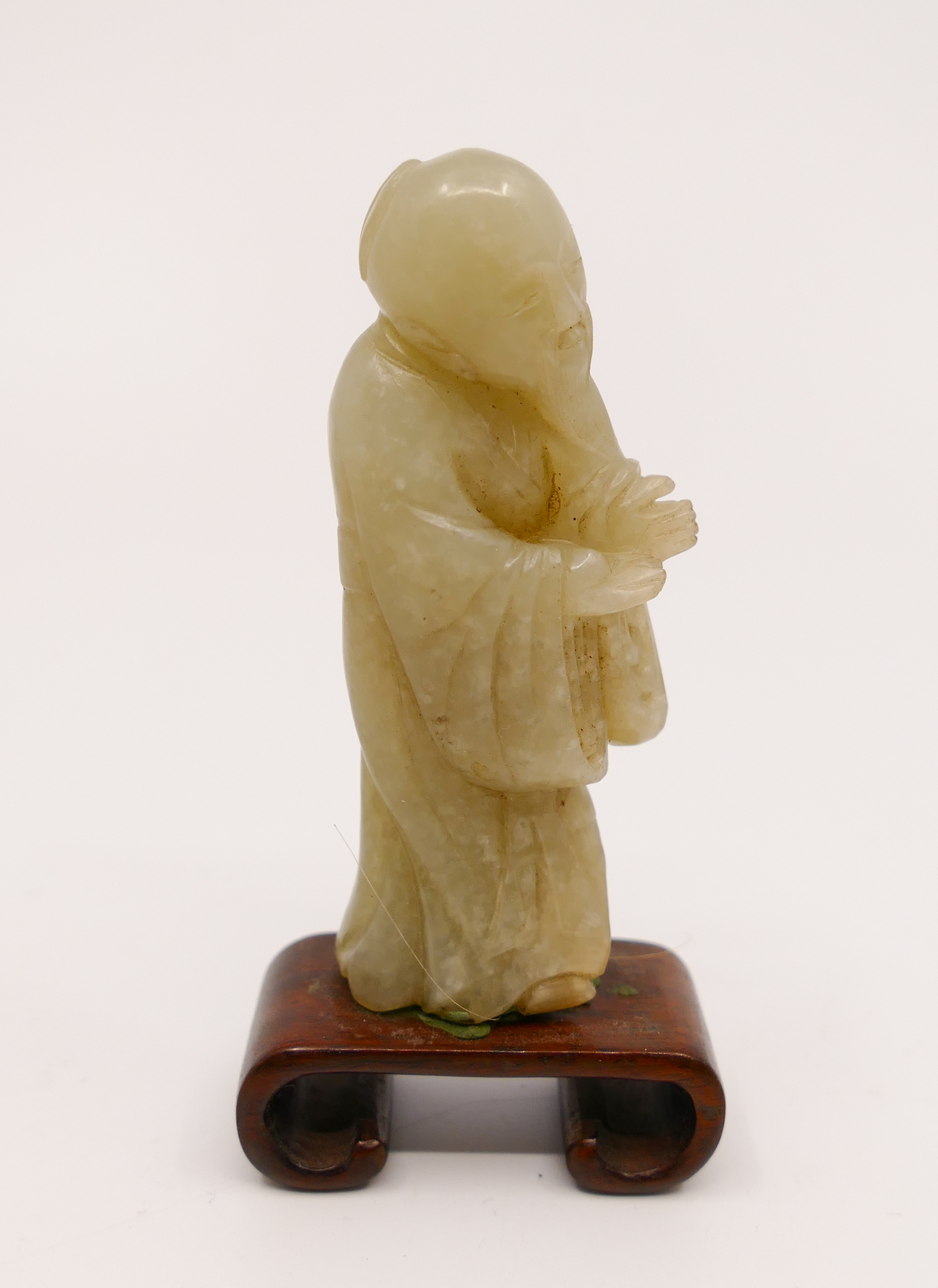 Old Chinese Carved Jade Scholar