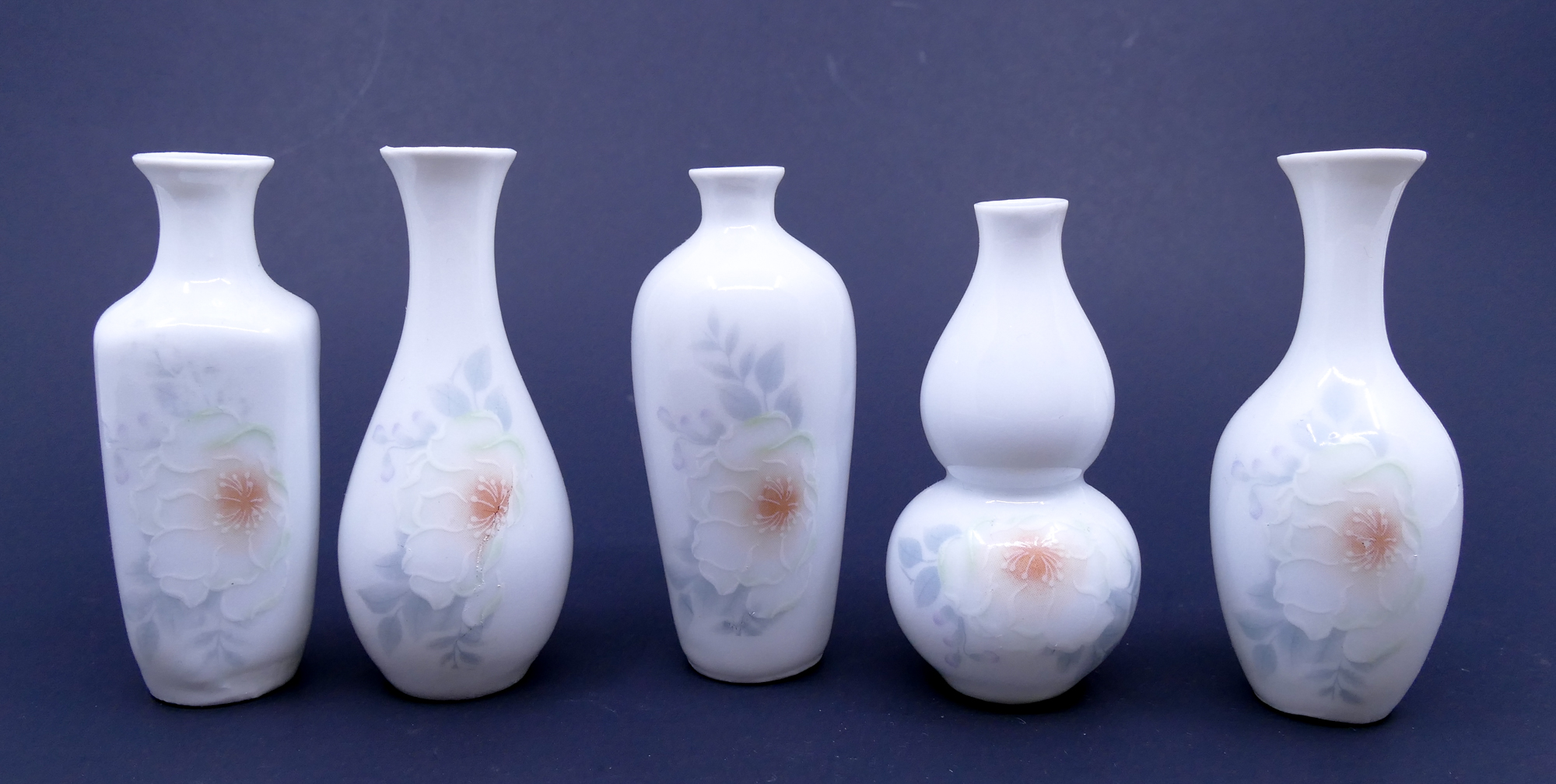 Box 5pc Chinese Jingdezhen Miniature 368d81