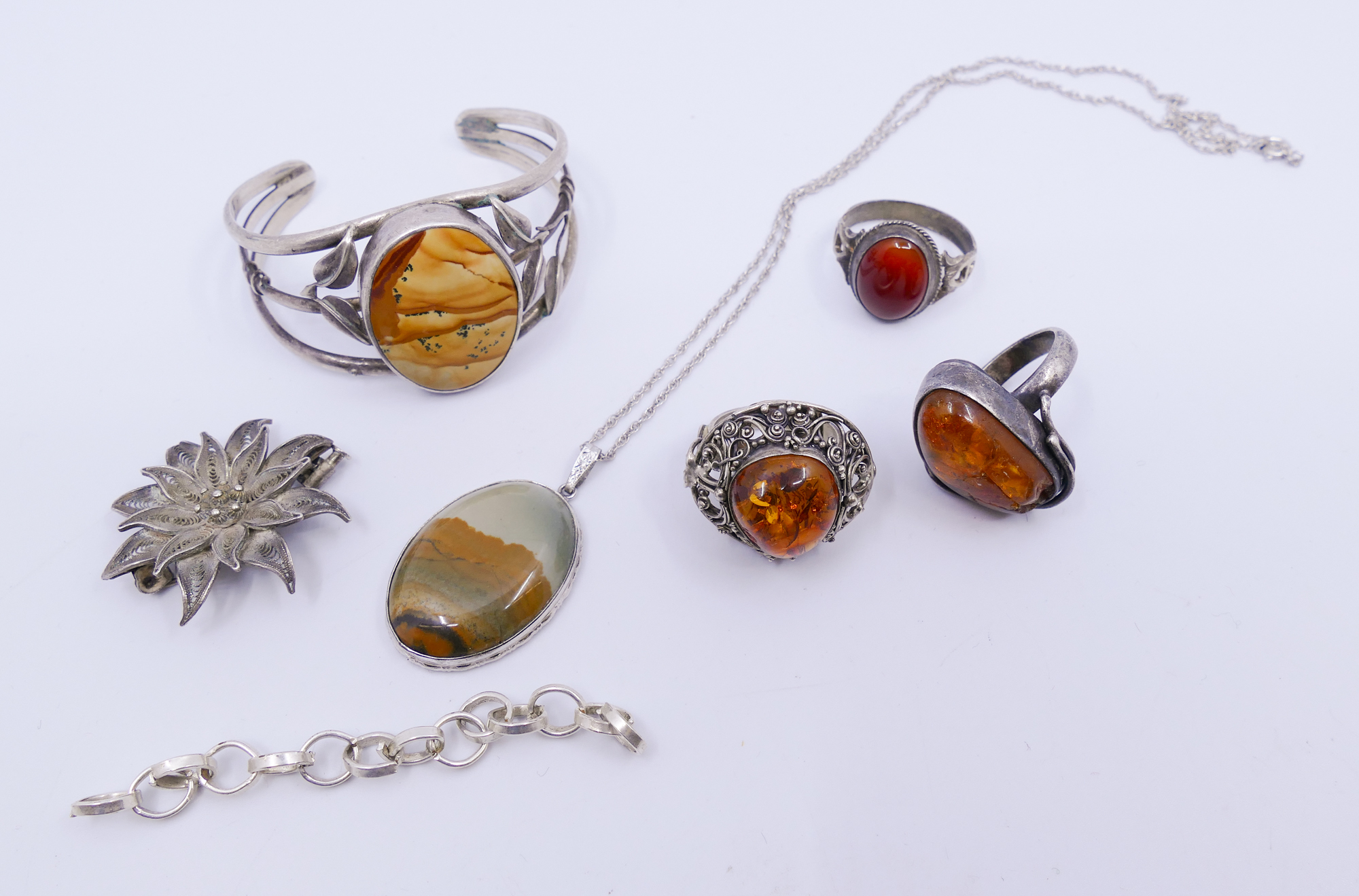 Box Sterling Amber and Agate 368d85