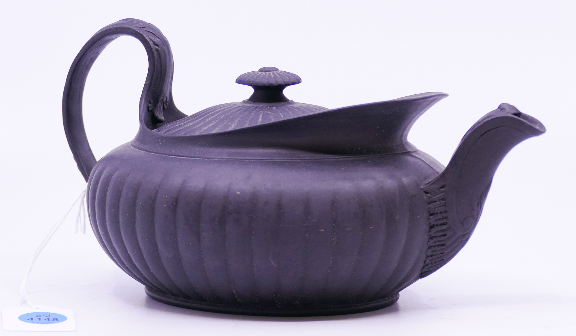 Antique Wedgwood Basalt Ware Teapot-