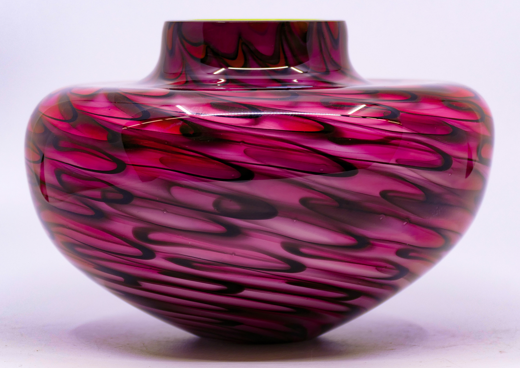 Pink Studio Glass Paperweight Vase-