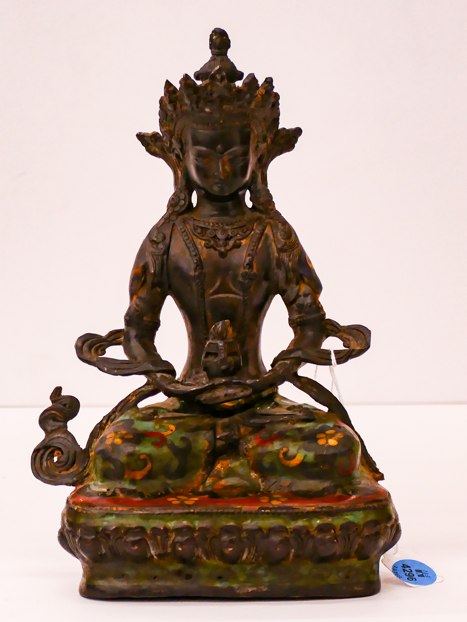 Chinese Enameled Bronze Seated 368e7b