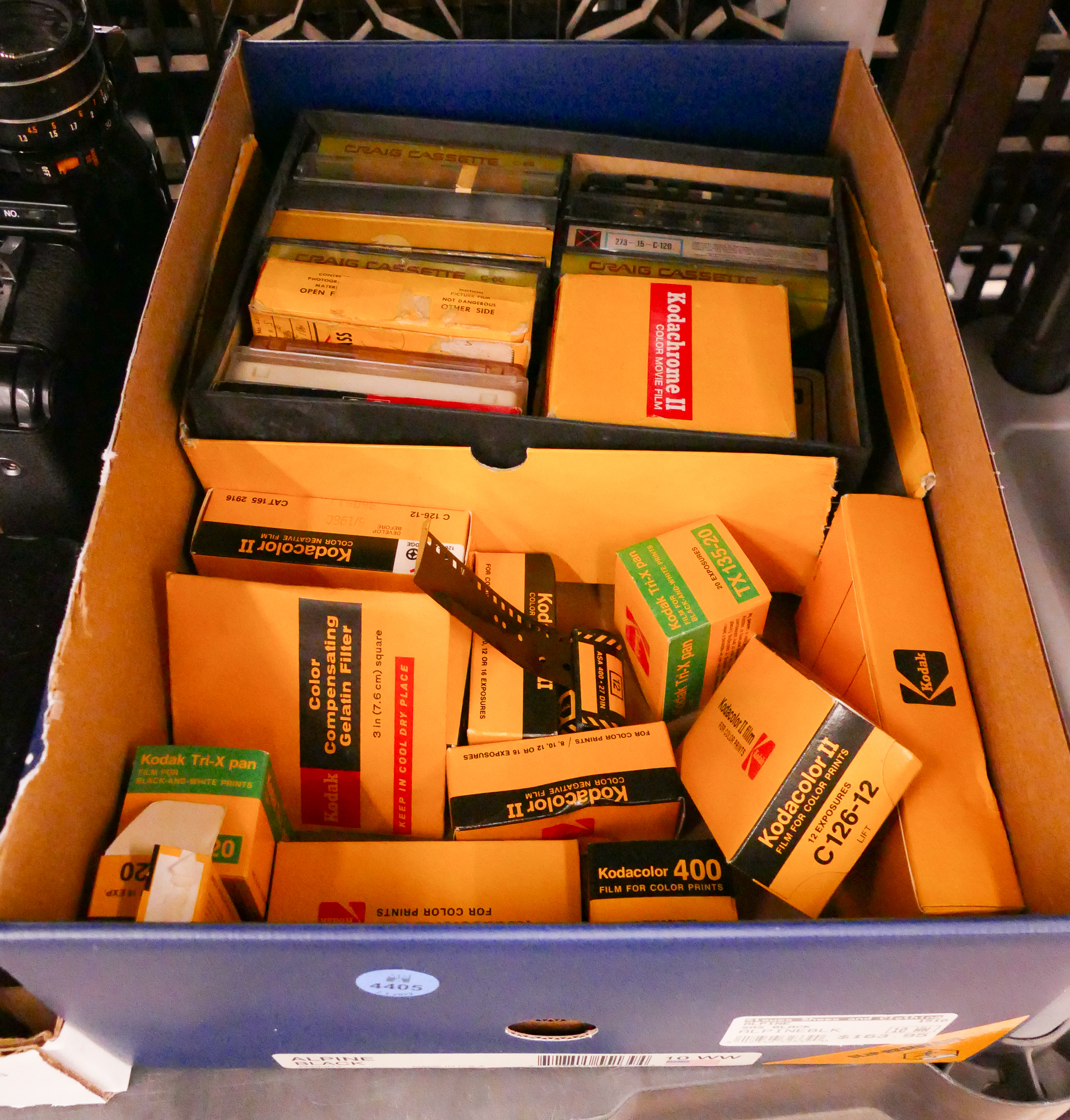 Box Vintage Kodak Film and Tapes