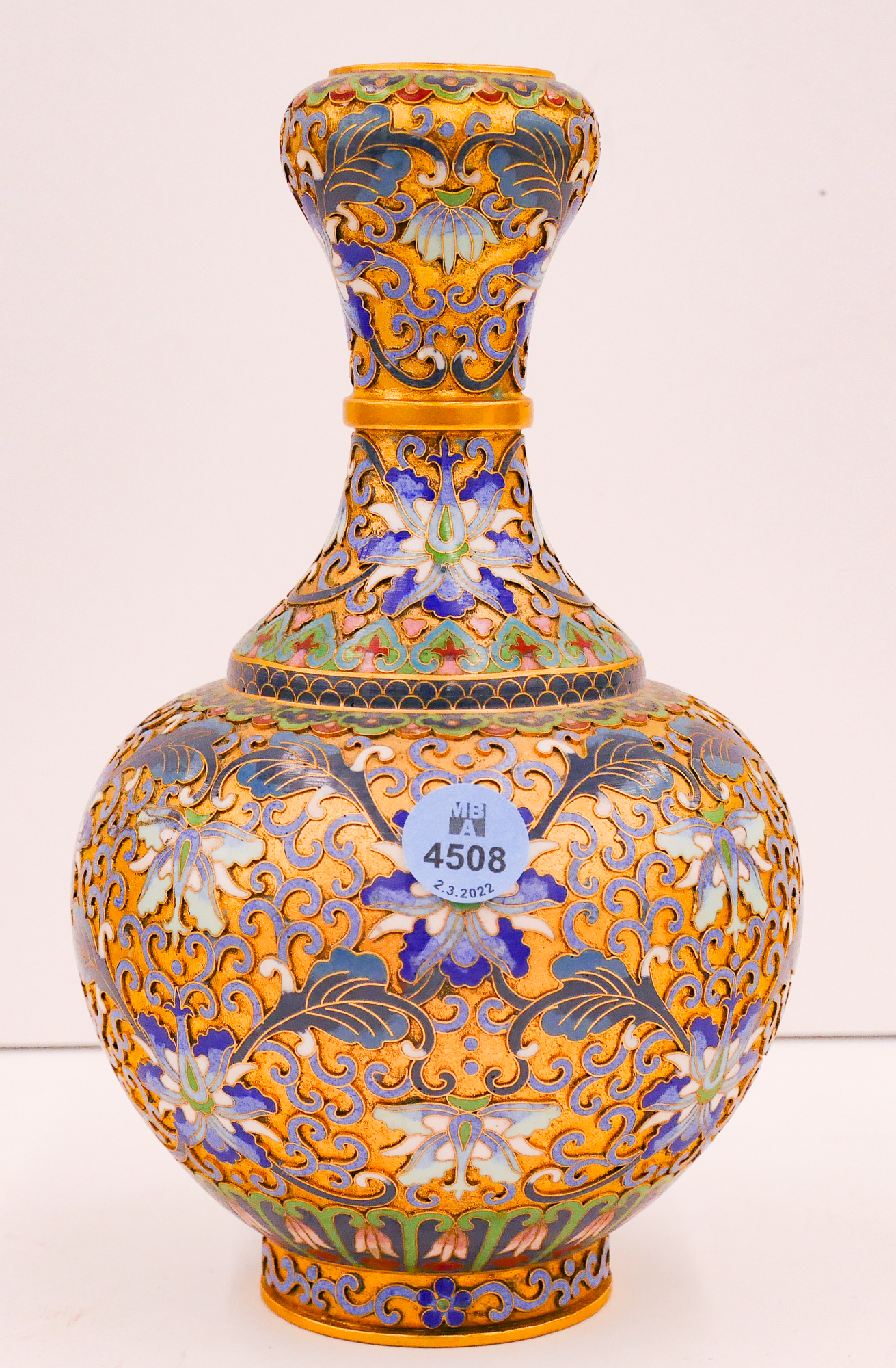 Chinese Cloisonne Lotus Garlic 368f4d