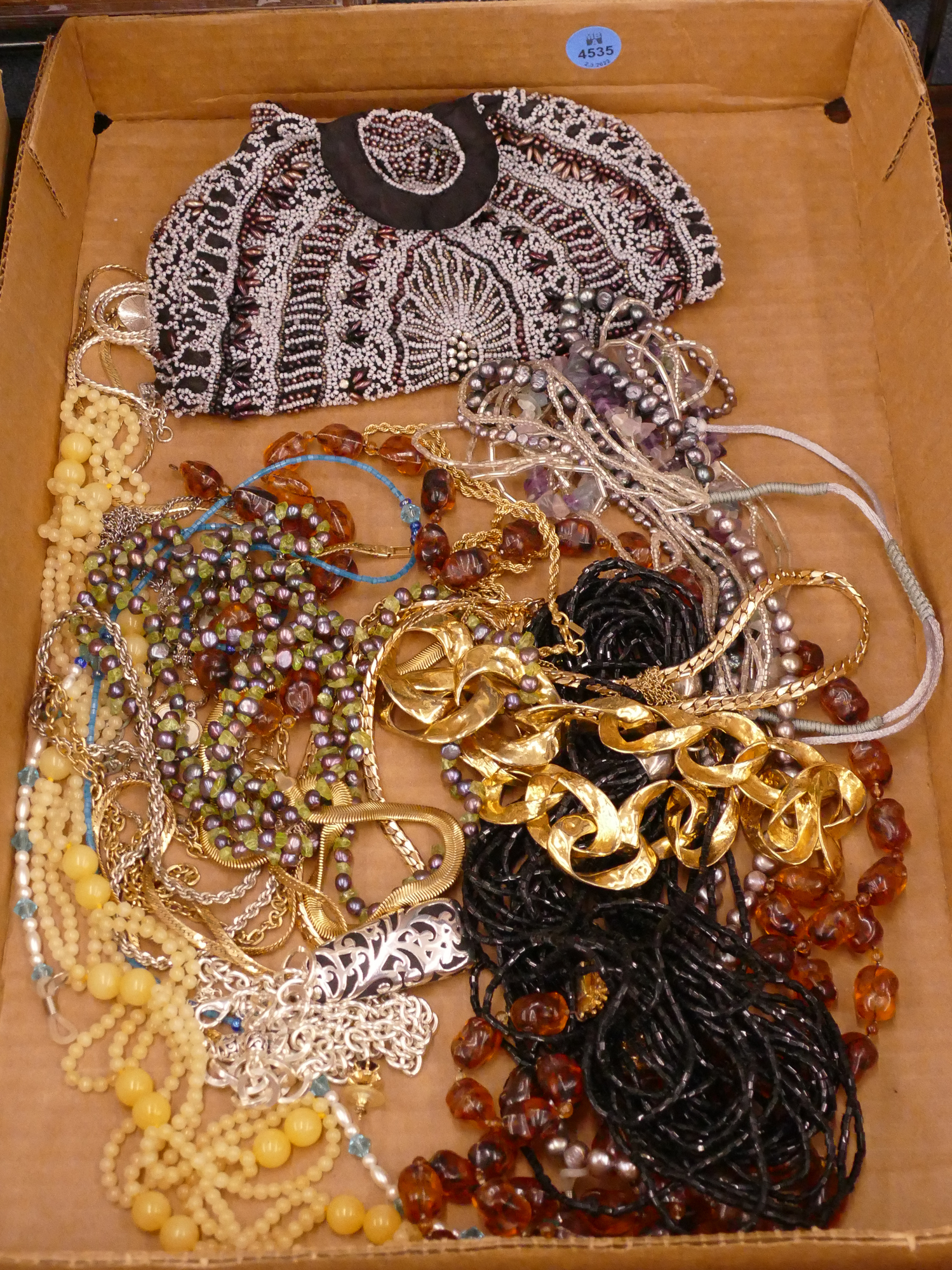 Box Costume Jewelry Necklaces and