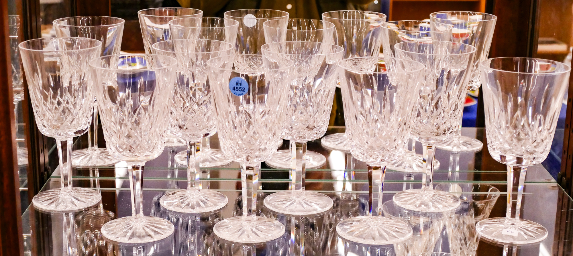 Set 8pc Waterford Lismore Crystal Goblets-