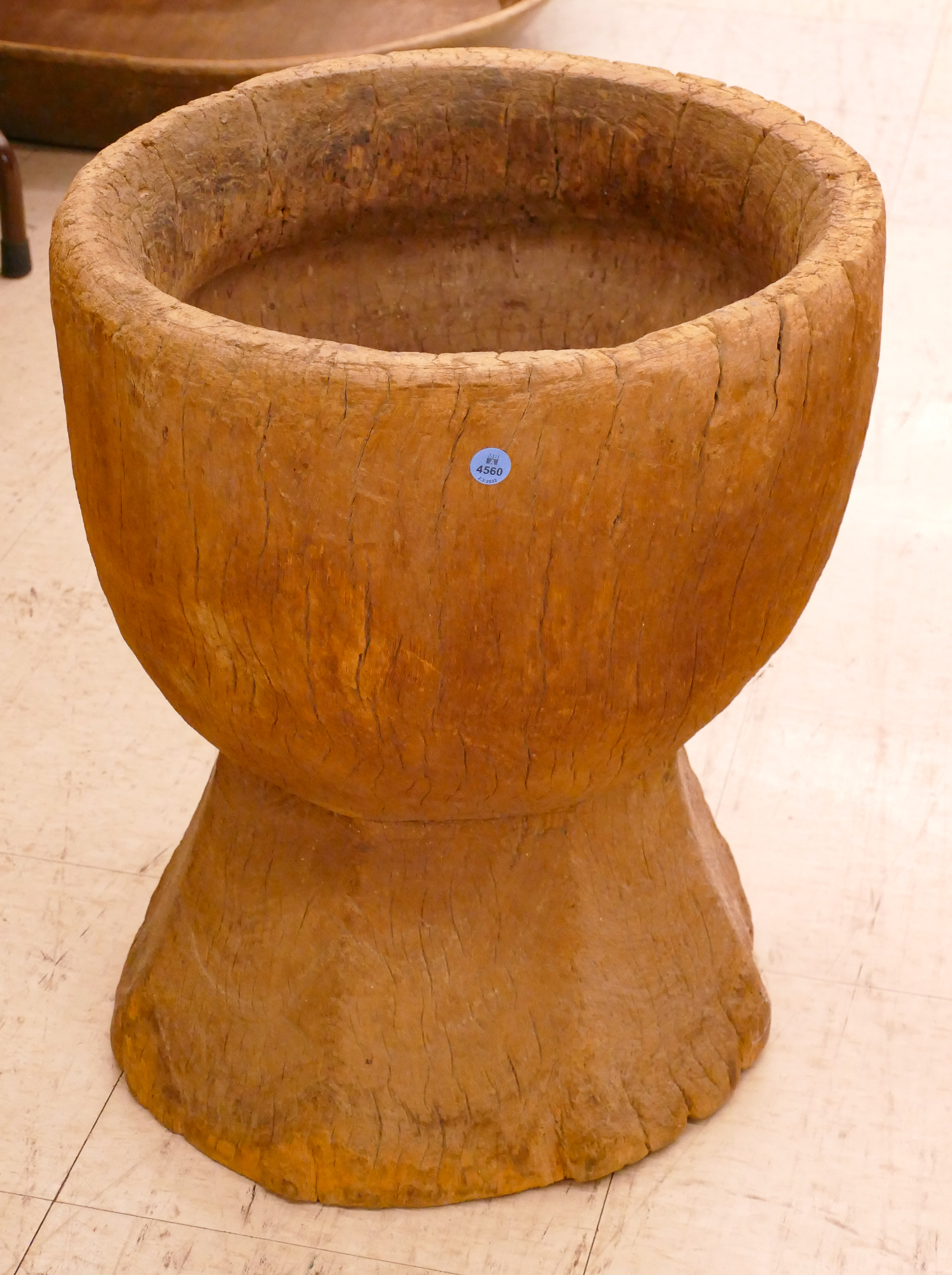 Antique Asian Carved Hardwood Pedestal