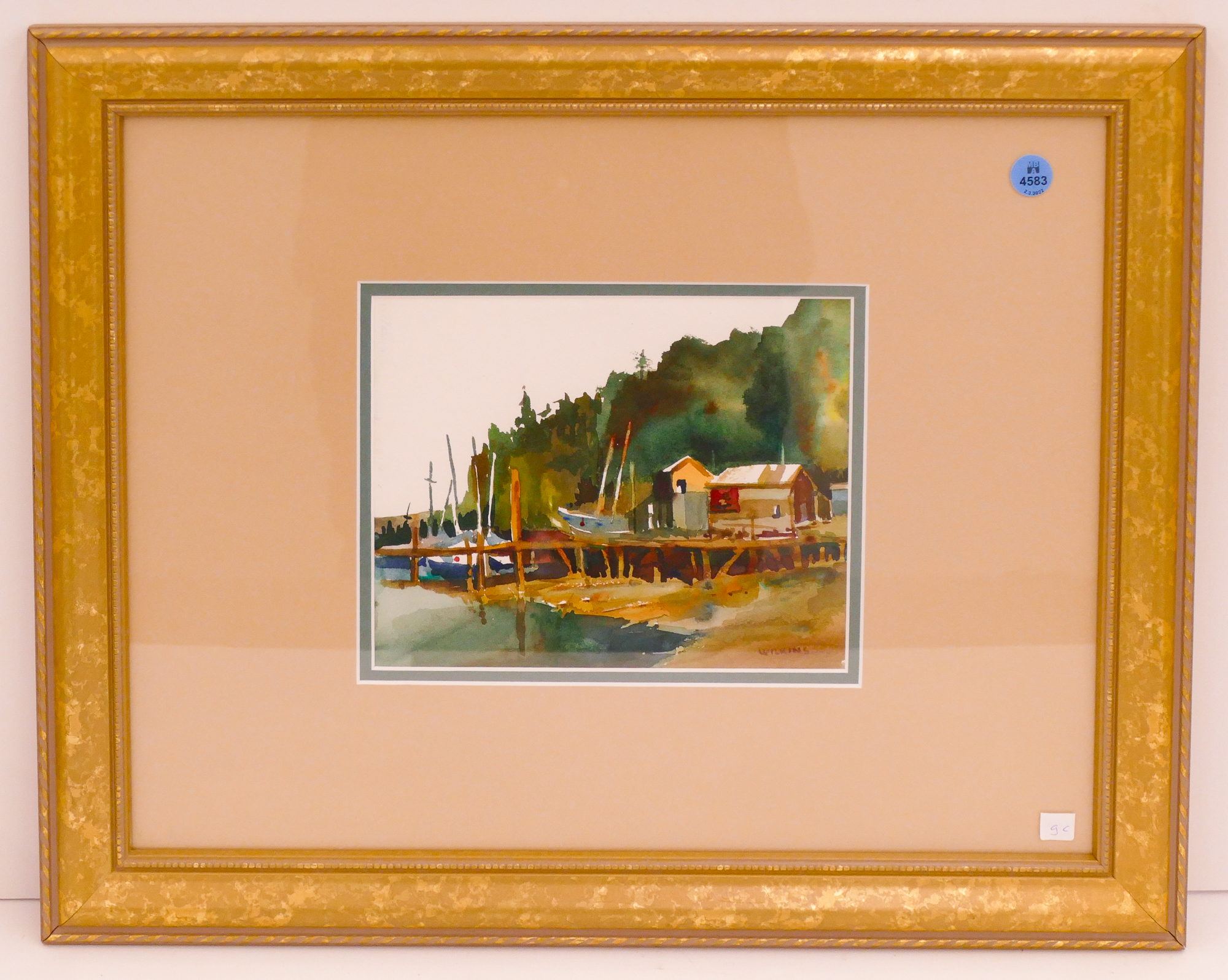 Wilkins Northwest Harbor Watercolor