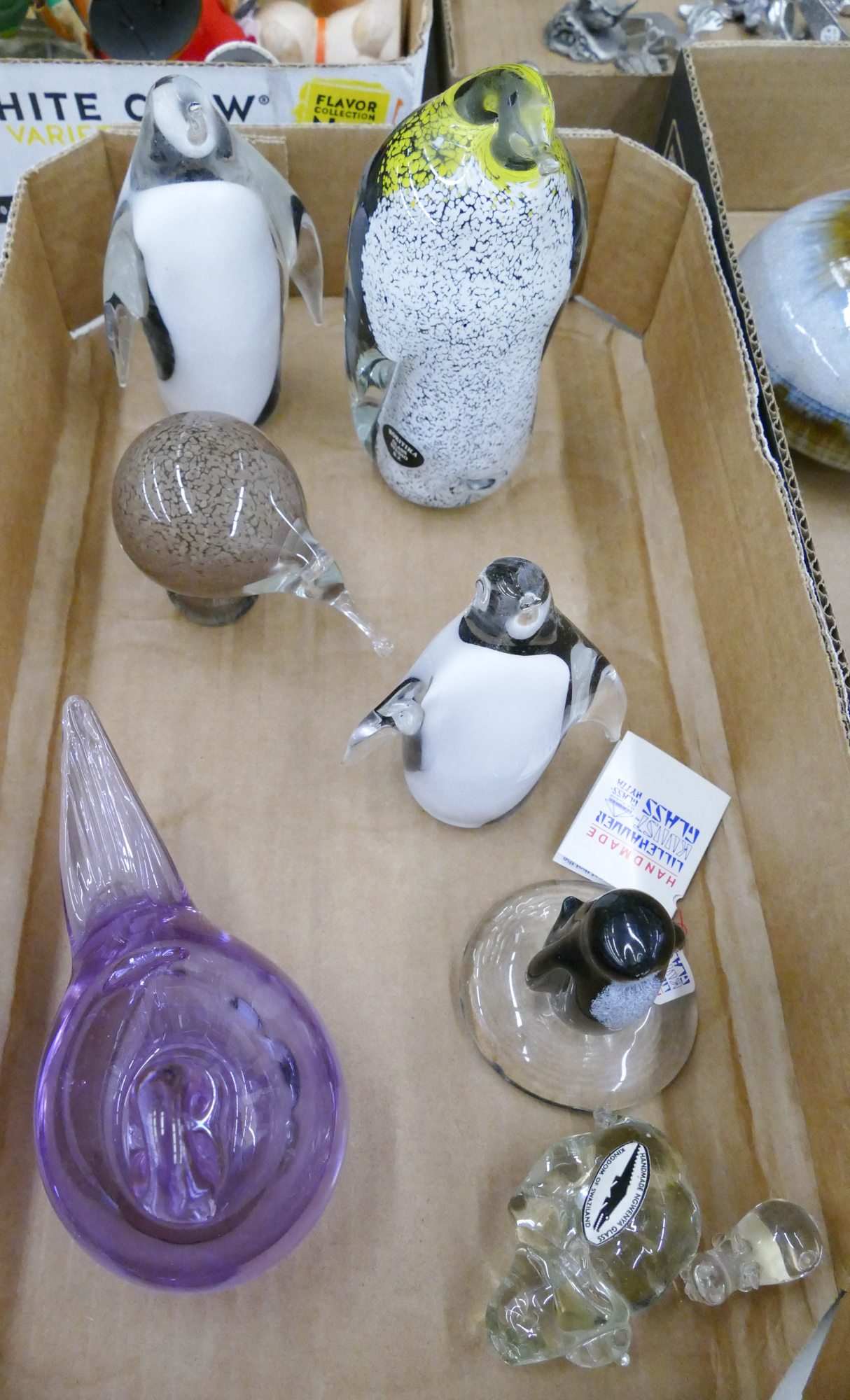 Box Swedish Glass Birds Etc