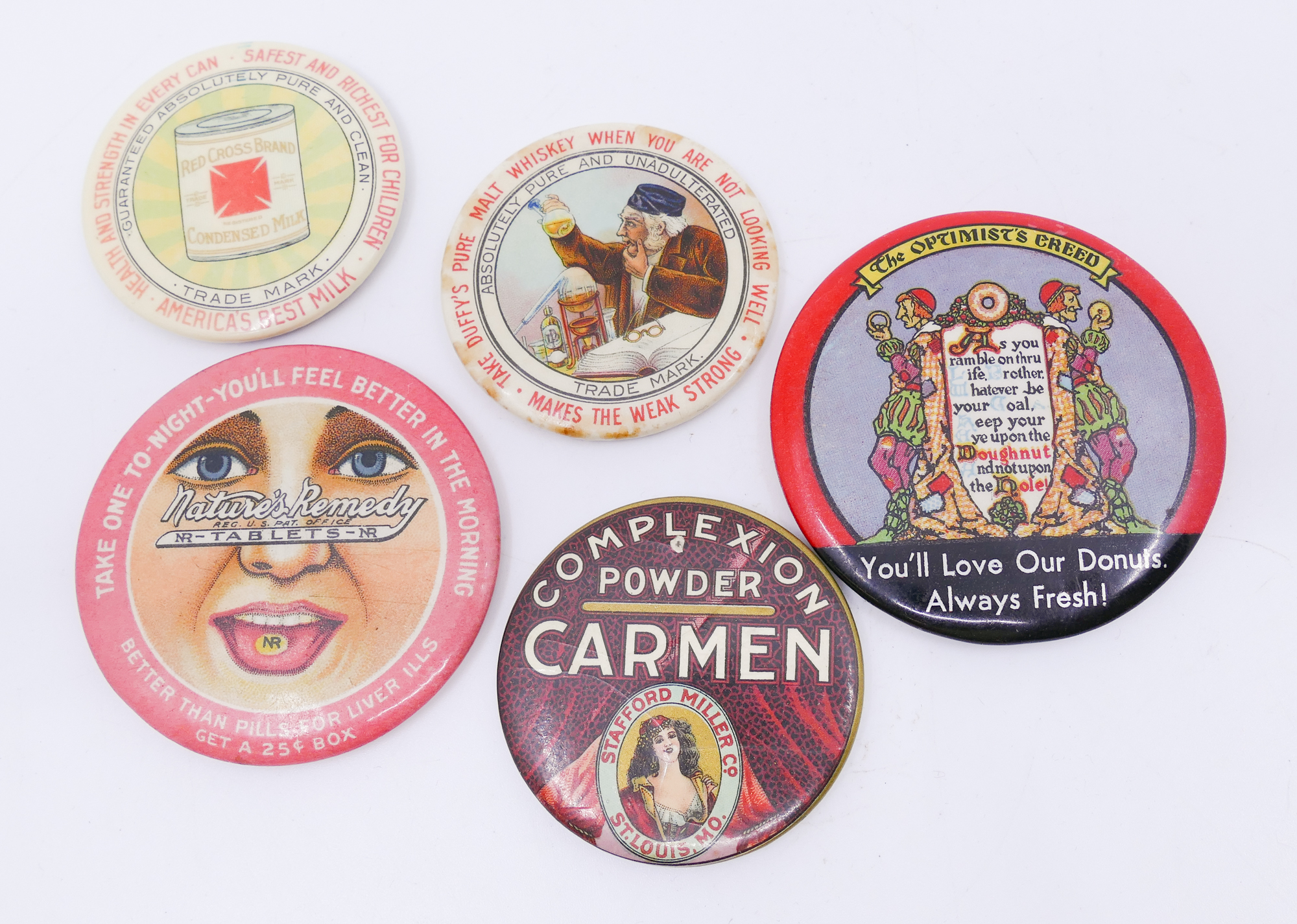 5pc Antique American Advertising 368fe8