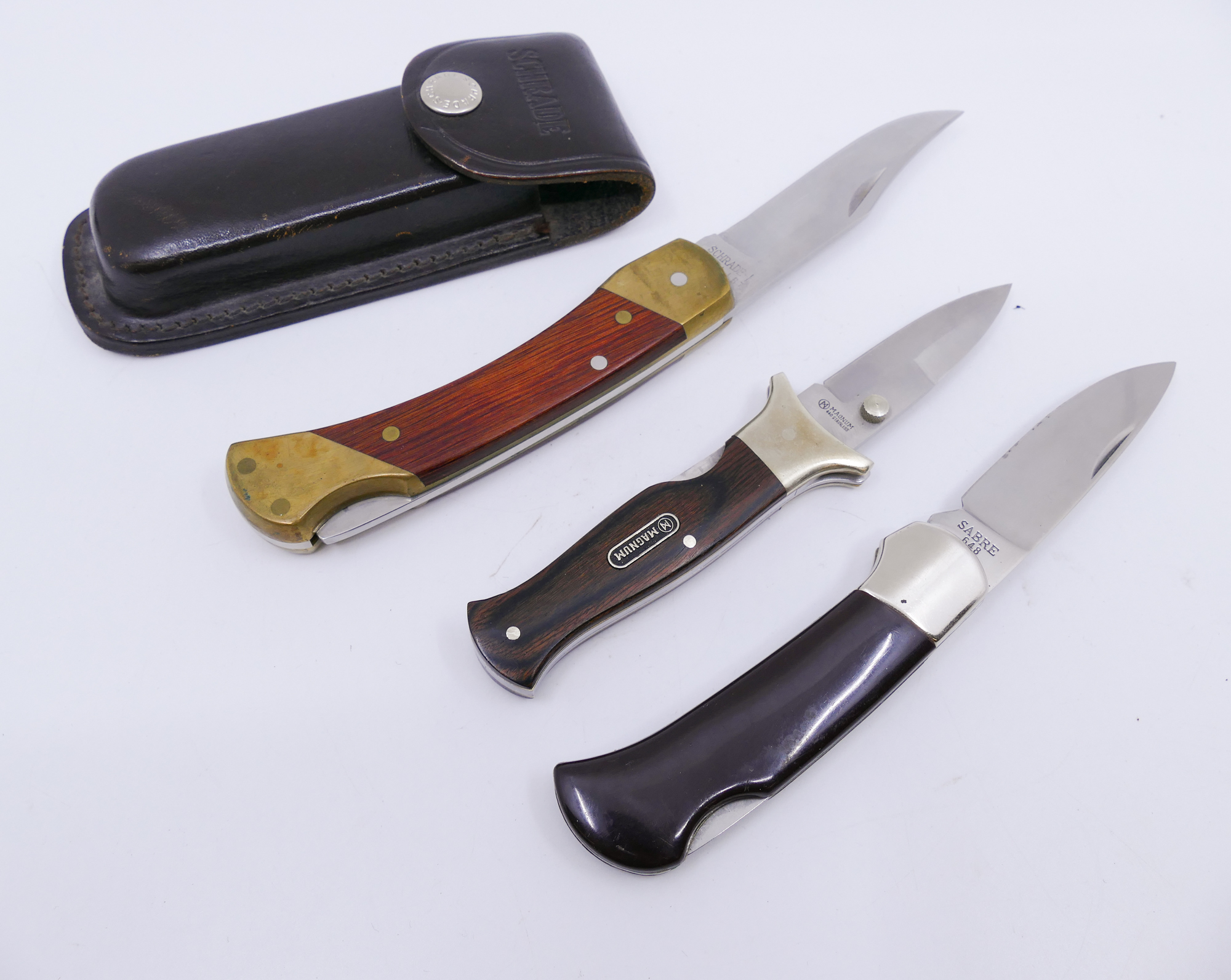 3pc Pocket Knifes- includes Schrade