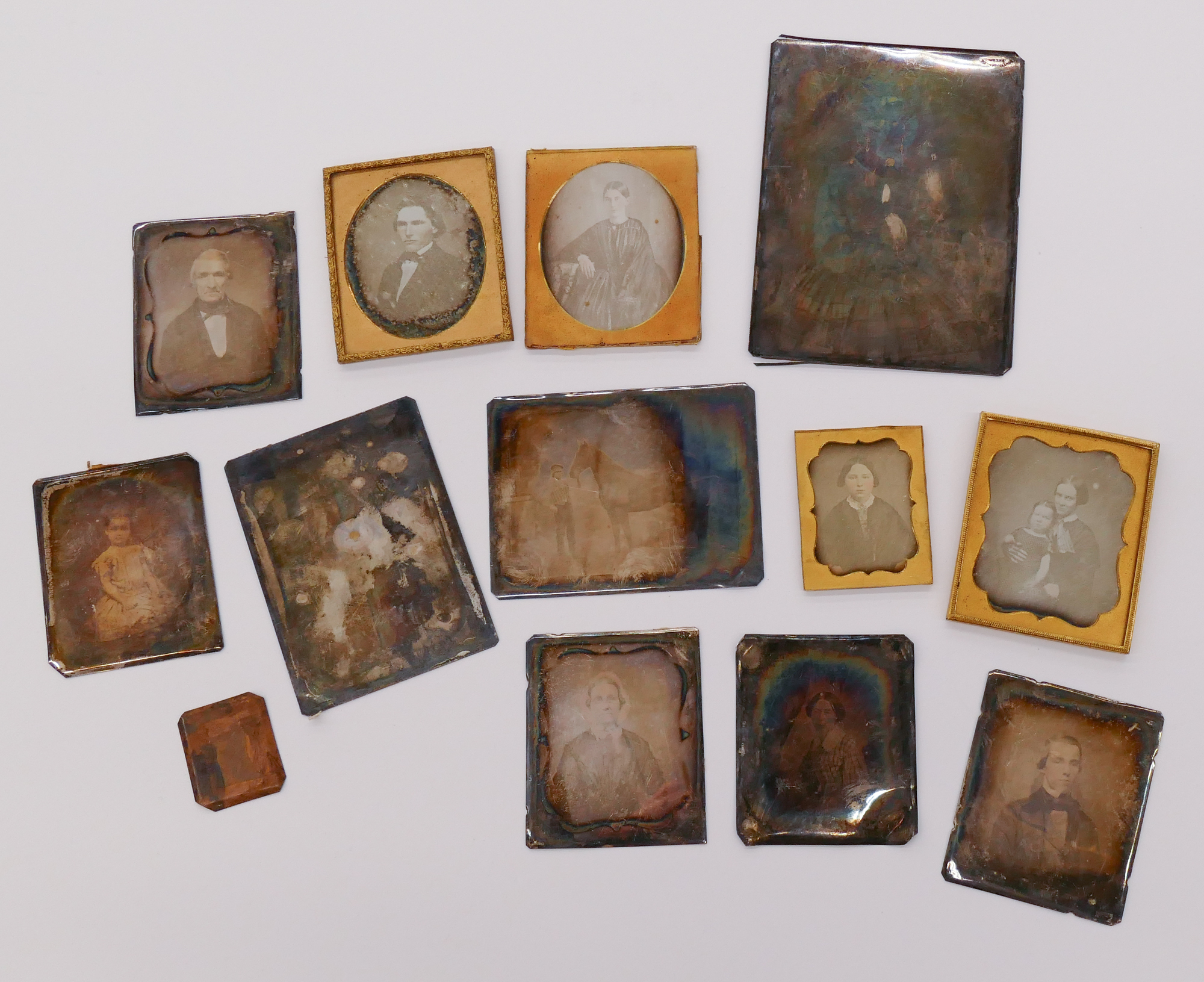 Box 13pc Daguerreotype Photographs-