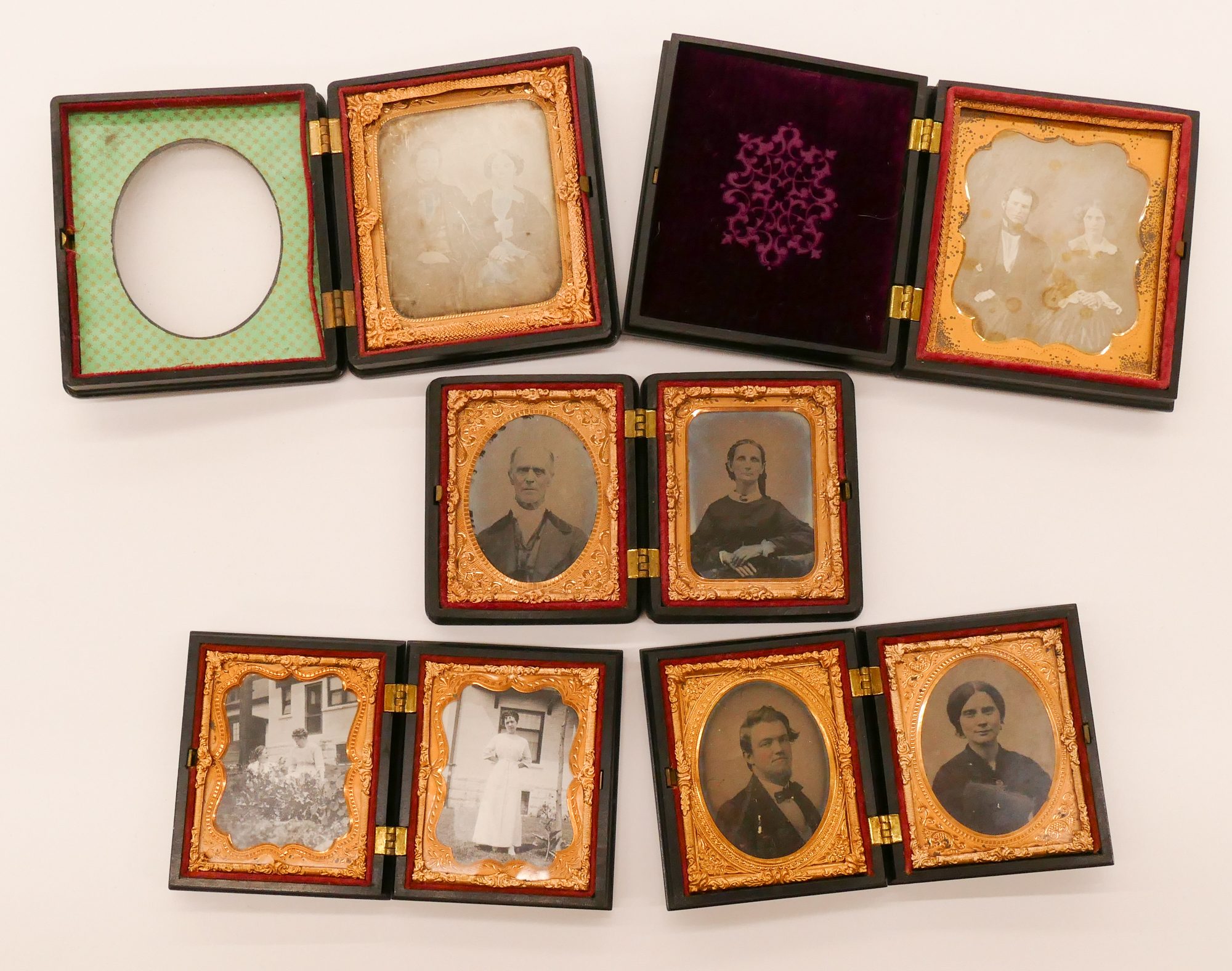 Box 5pc Daguerreotype & Tintype