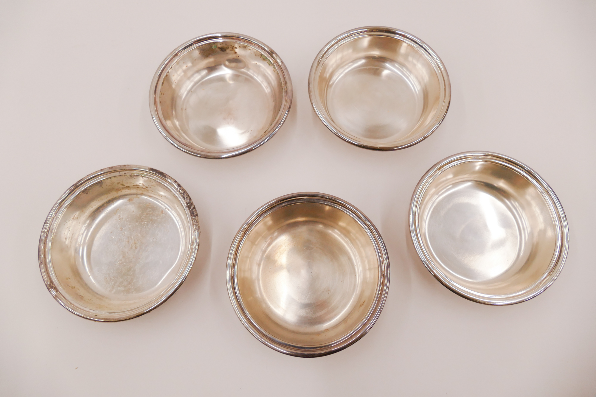 Box 5pc Greek Line Silverplated