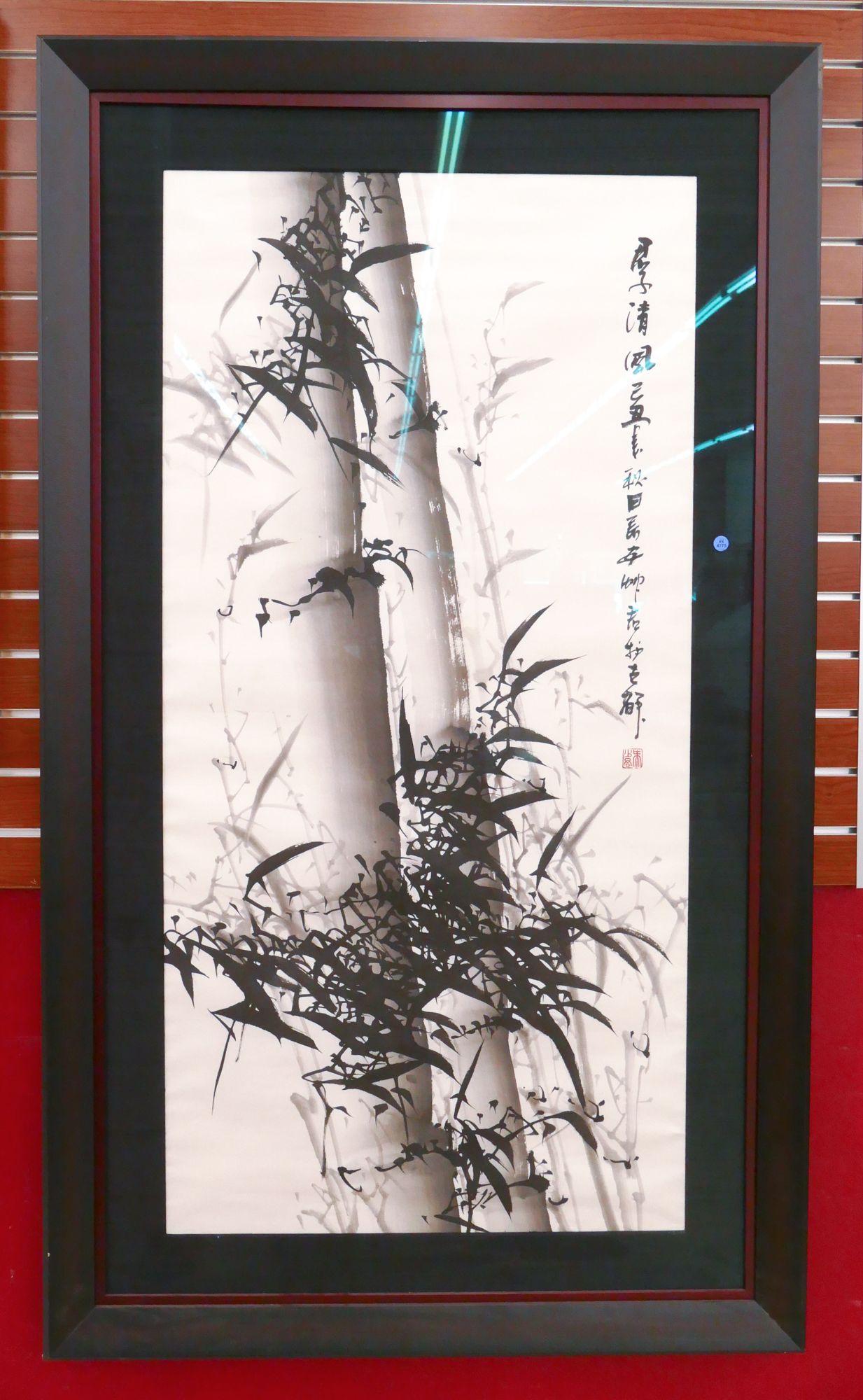 Large Chinese Bamboo Sumi Painting 369056