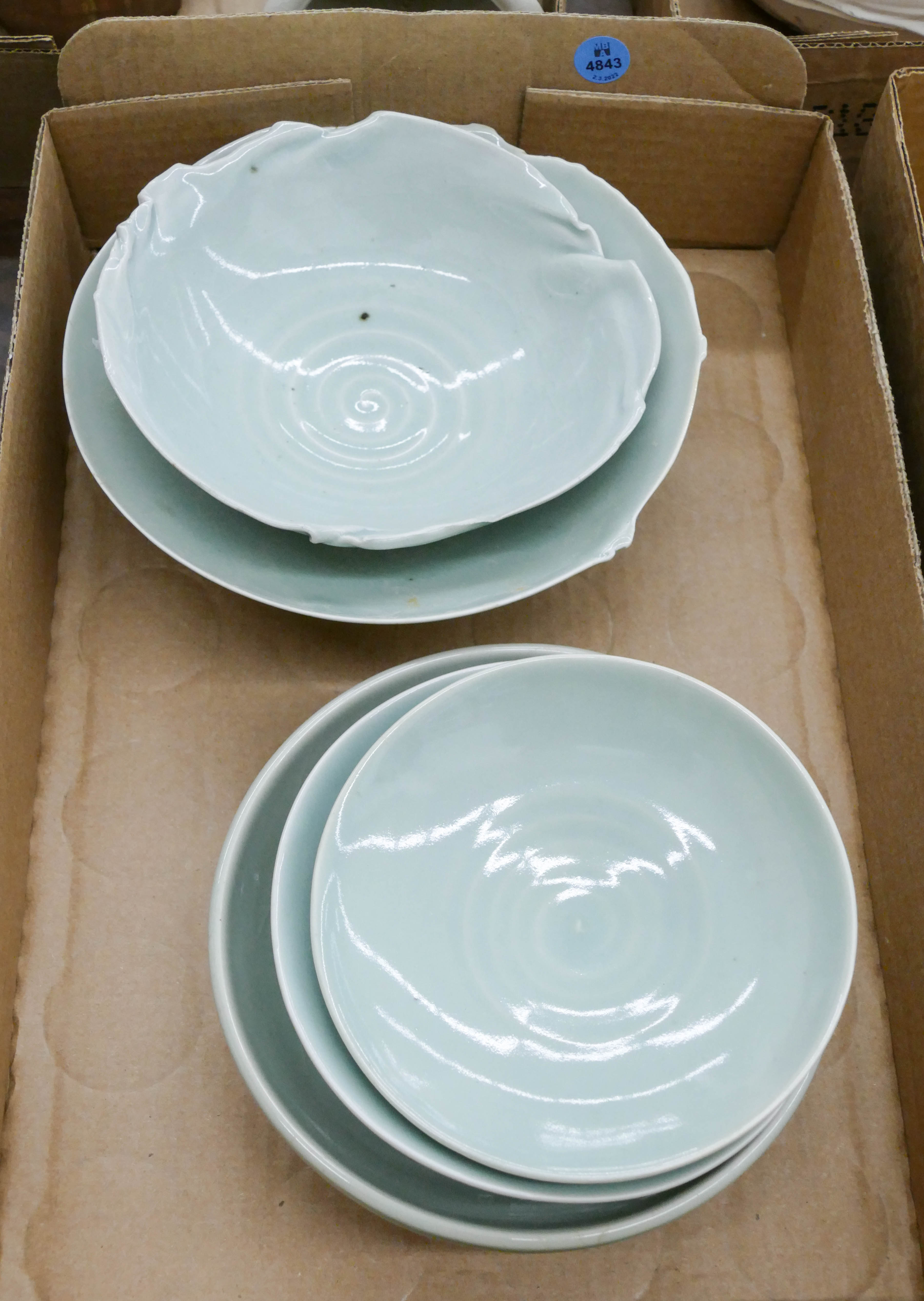 Box 5pc Ken Stevens Studio Celadon