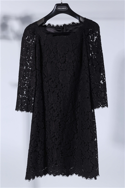 Dolce Gabbana black lace tunic style 3690c9