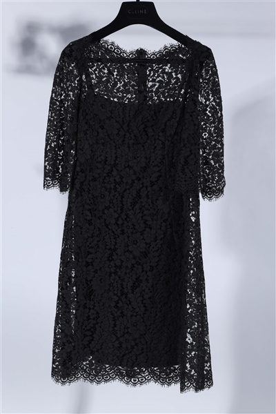 Dolce Gabbana black lace dress  3690ca