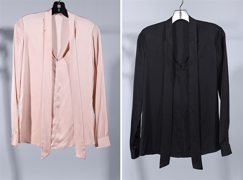 Two silk blouses from The Row with 3690cb