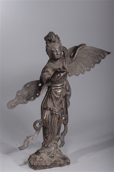 Chinese bronze standing figure 3690e2