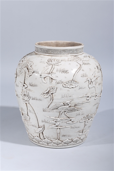 Large Chinese ceramic vase; with
