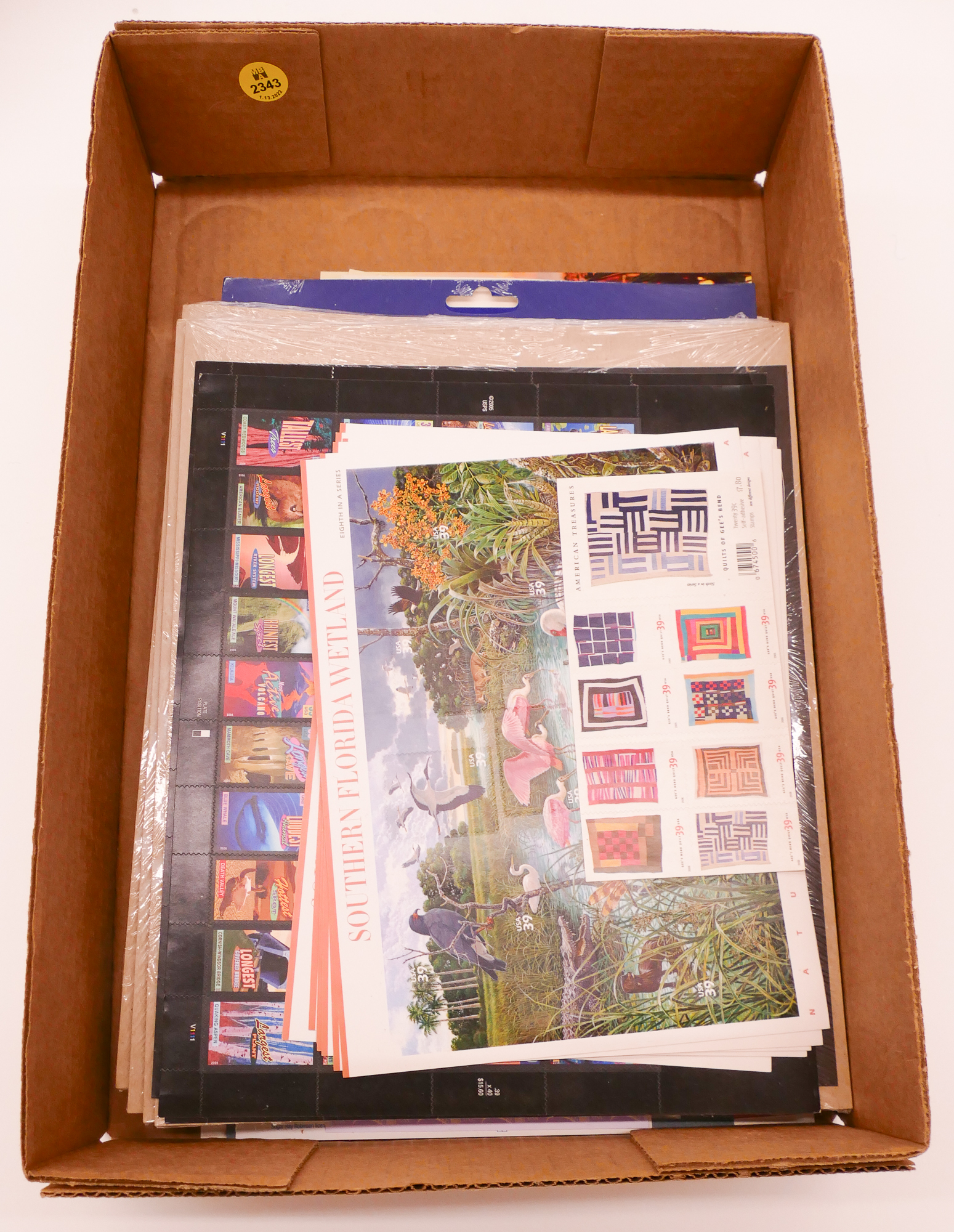 Box 39 Cent Collector Stamps- $532