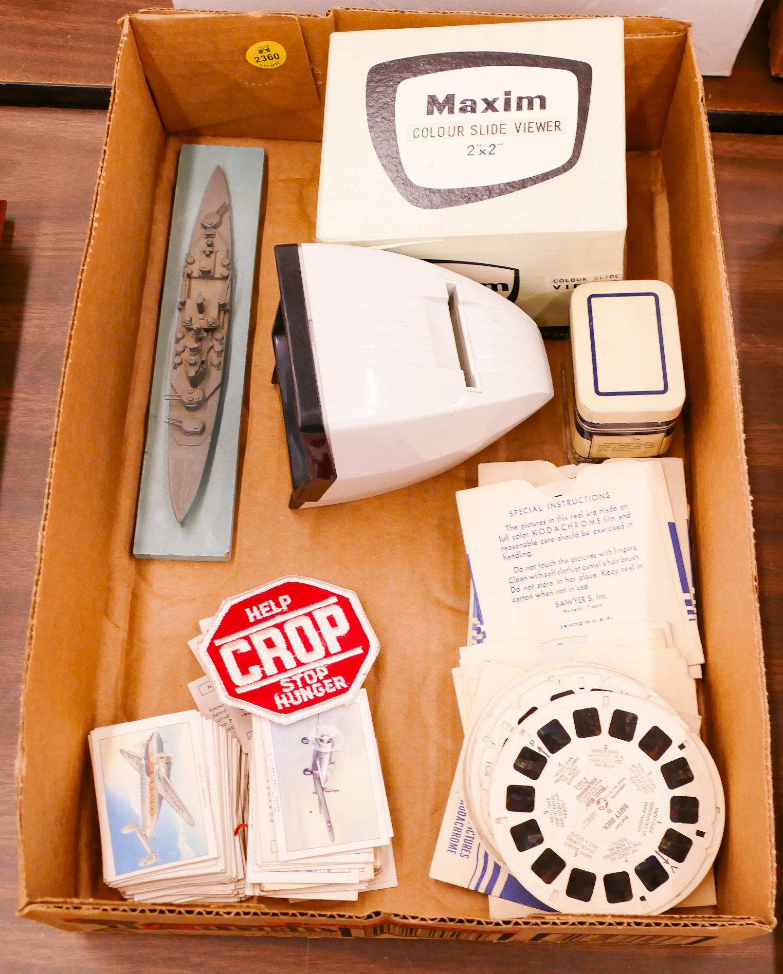 Box ViewMaster Slides Etc