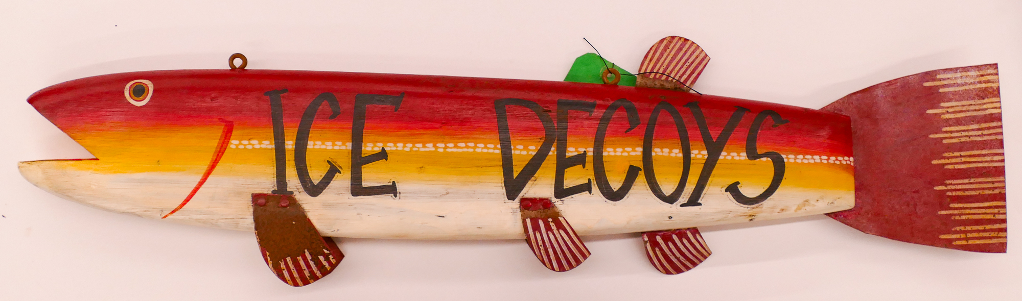 Ice Decoys Fish Decorative Trade Sign-
