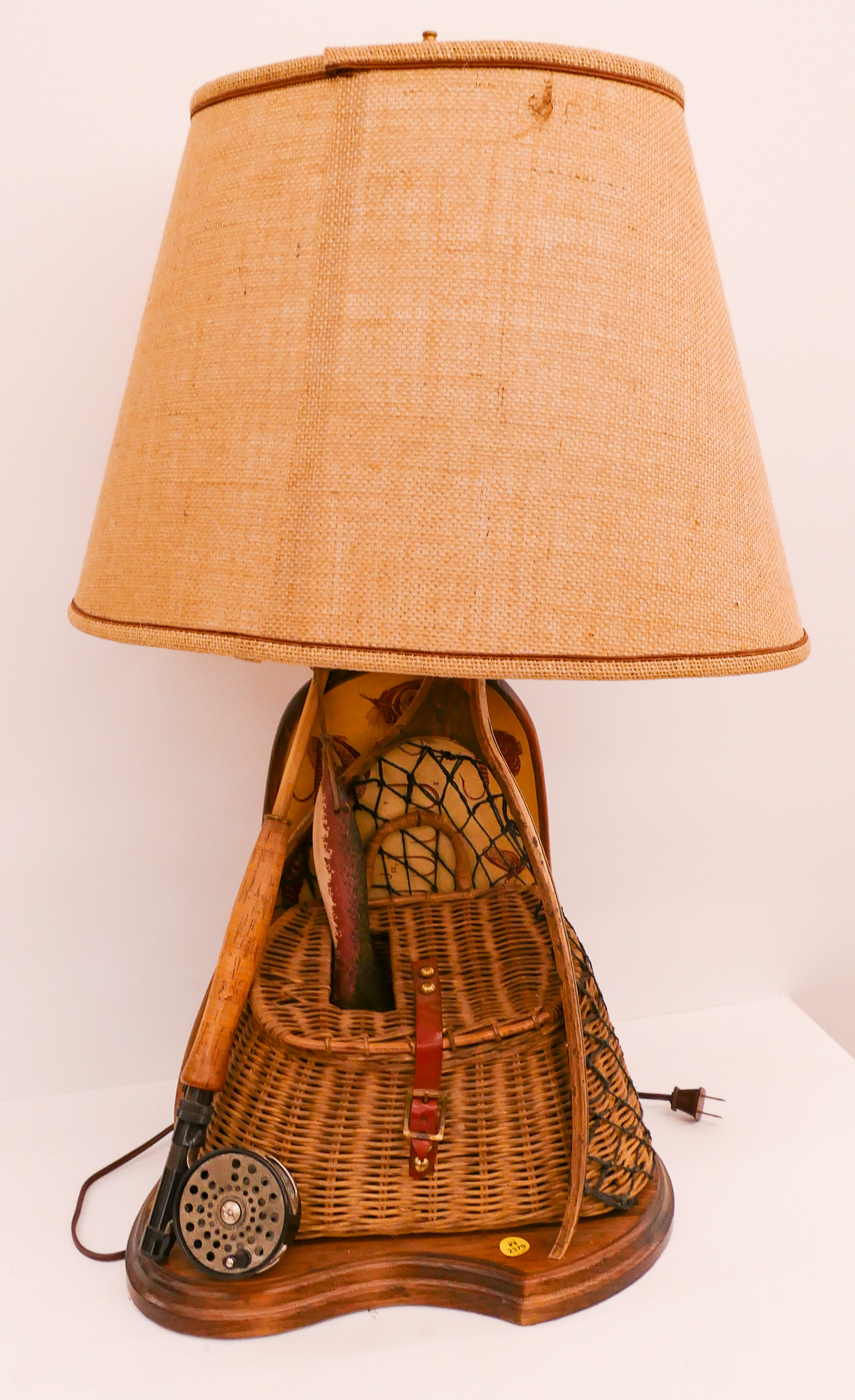 Fishing Themed Figural Table Lamp-