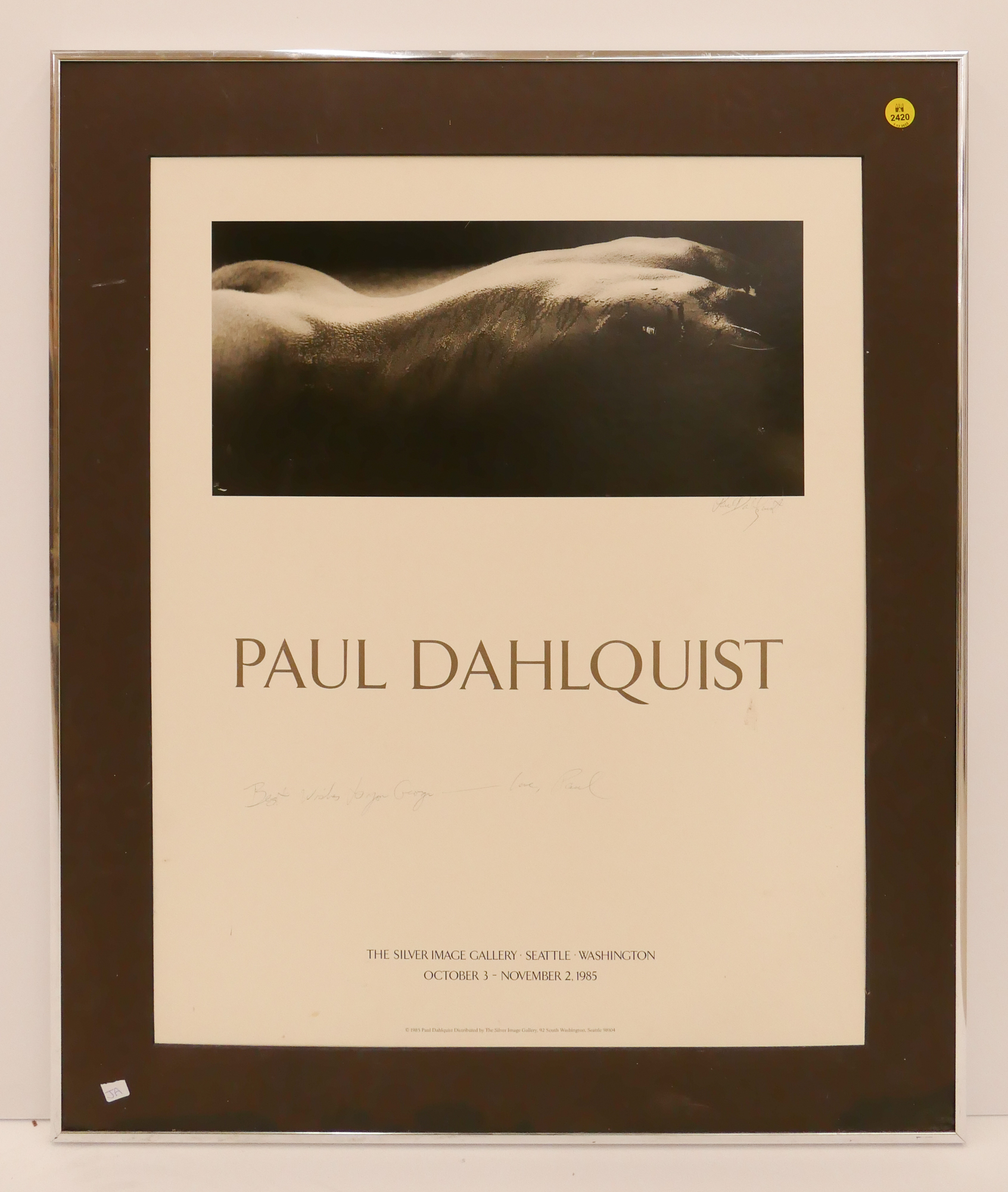 Paul Dahlquist Signed 1985 Exhibition 3691f6