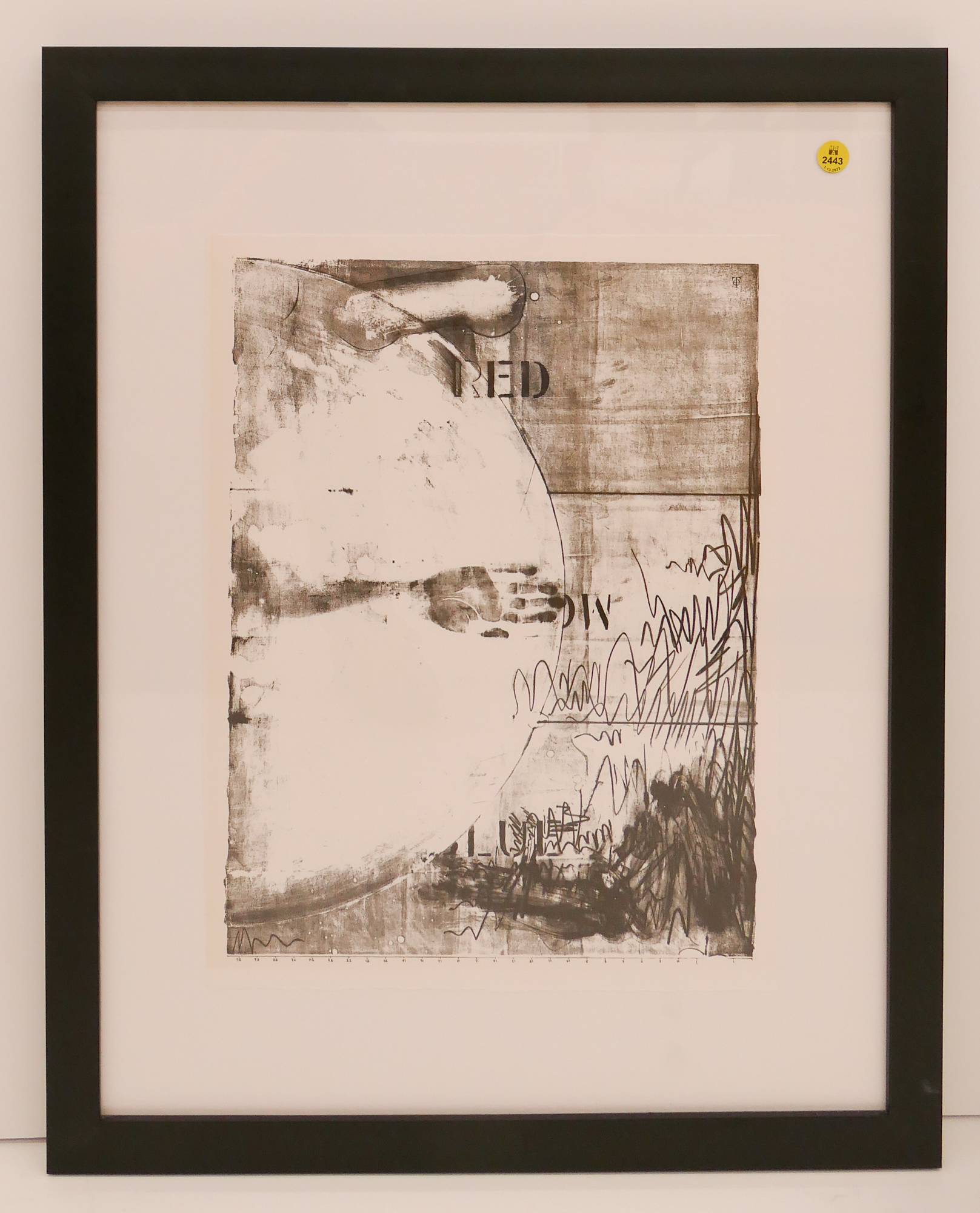Jasper Johns Lithograph Framed  36920e