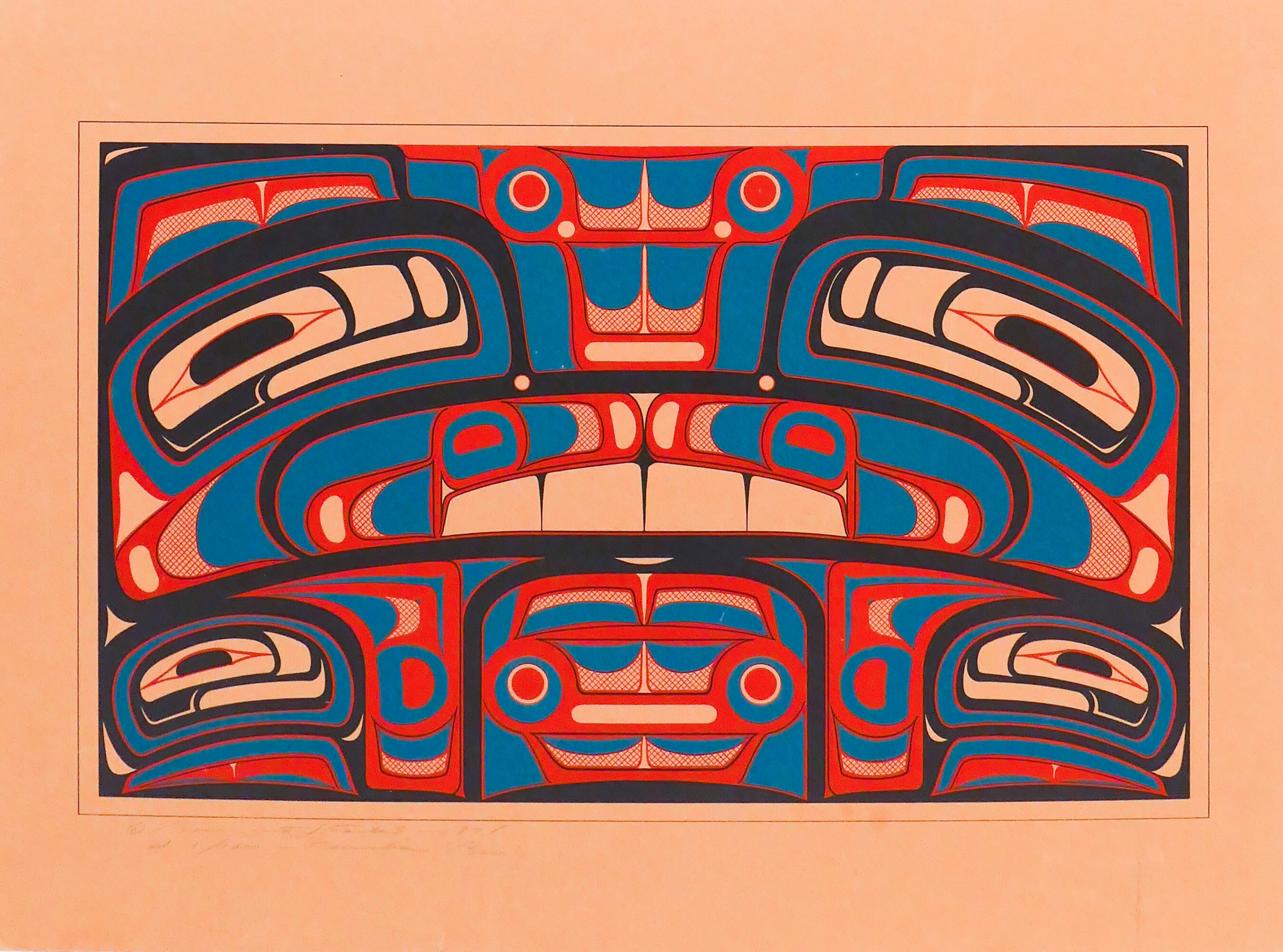 Tsimshian Bear Box Front Serigraph 36920a
