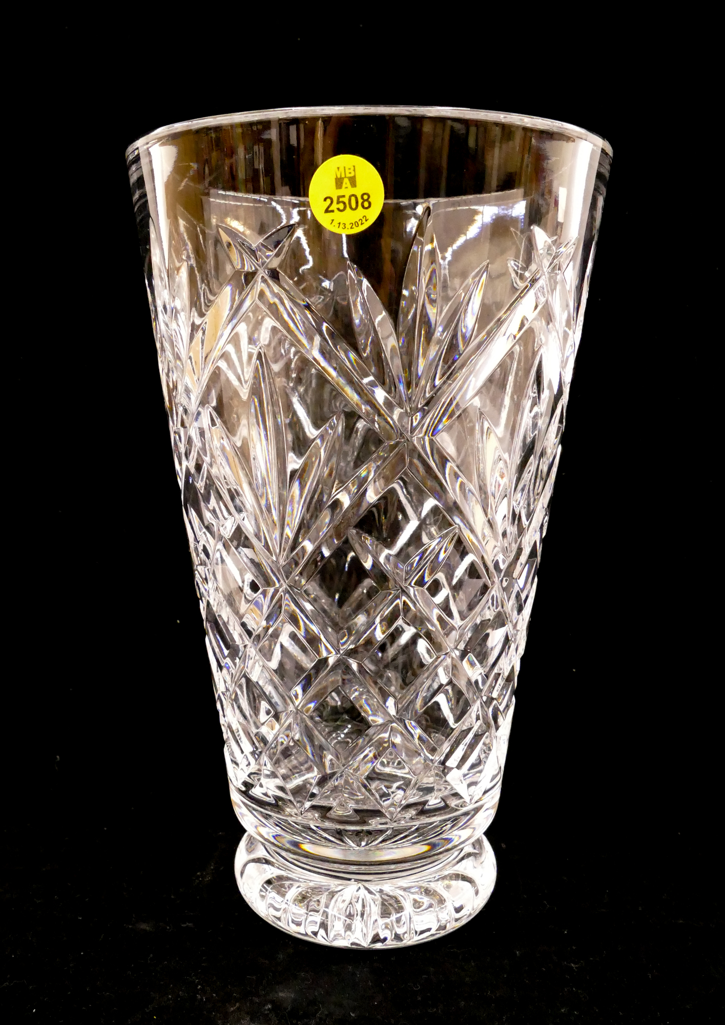 Waterford Crystal Vase- 9.5''