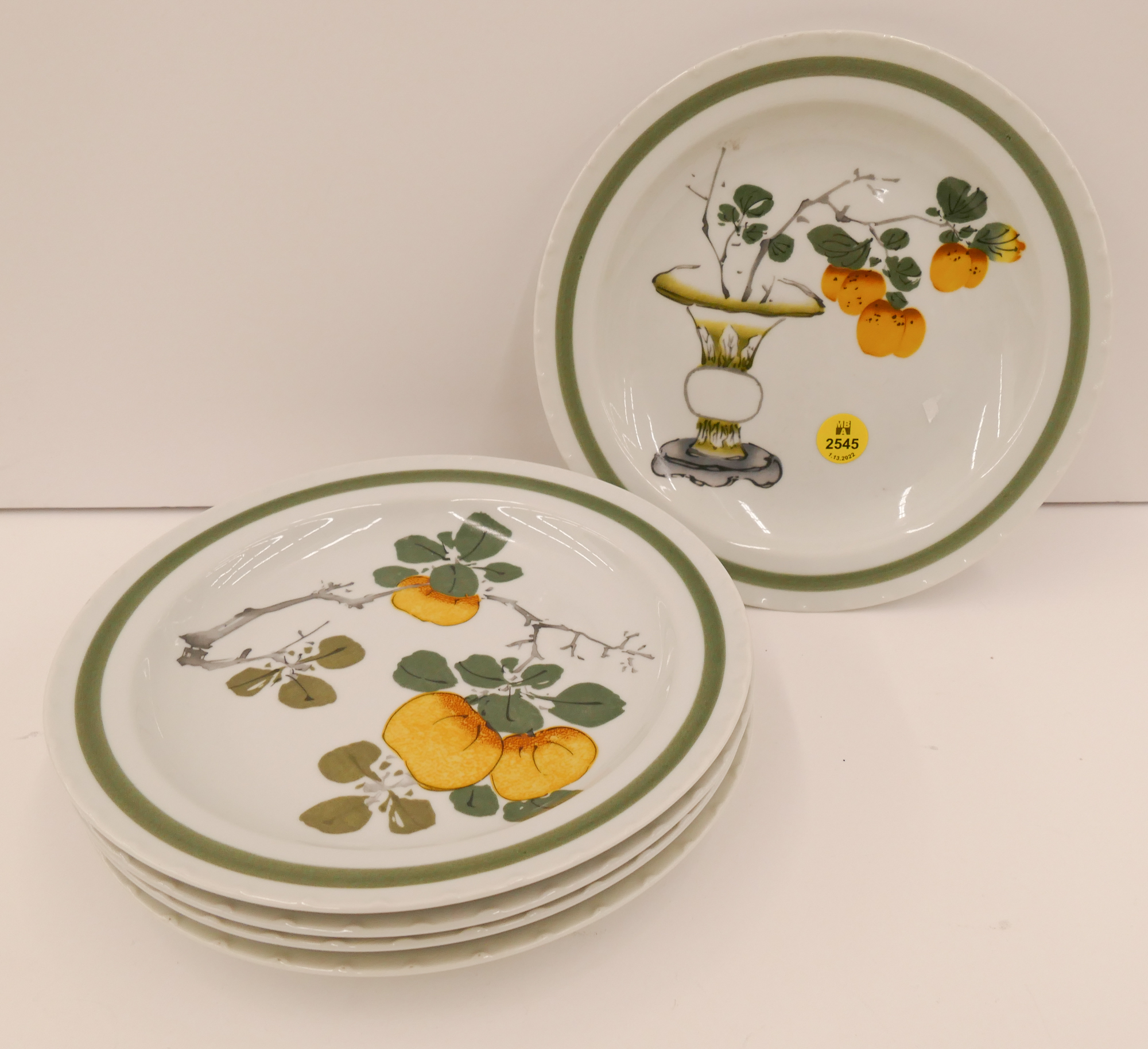 5pc Mottahedeh Asian Style Porcelain