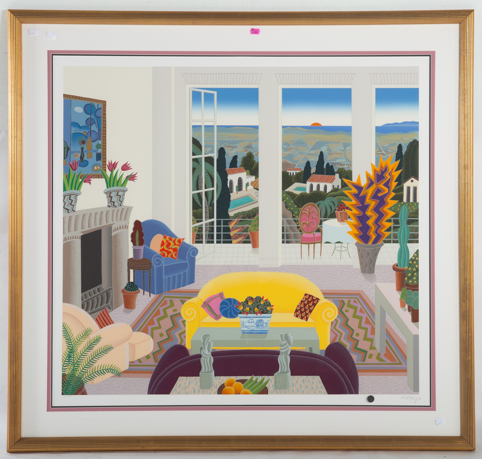 THOMAS MCKNIGHT. SUNRISE INTERIOR, SERIGRAPH