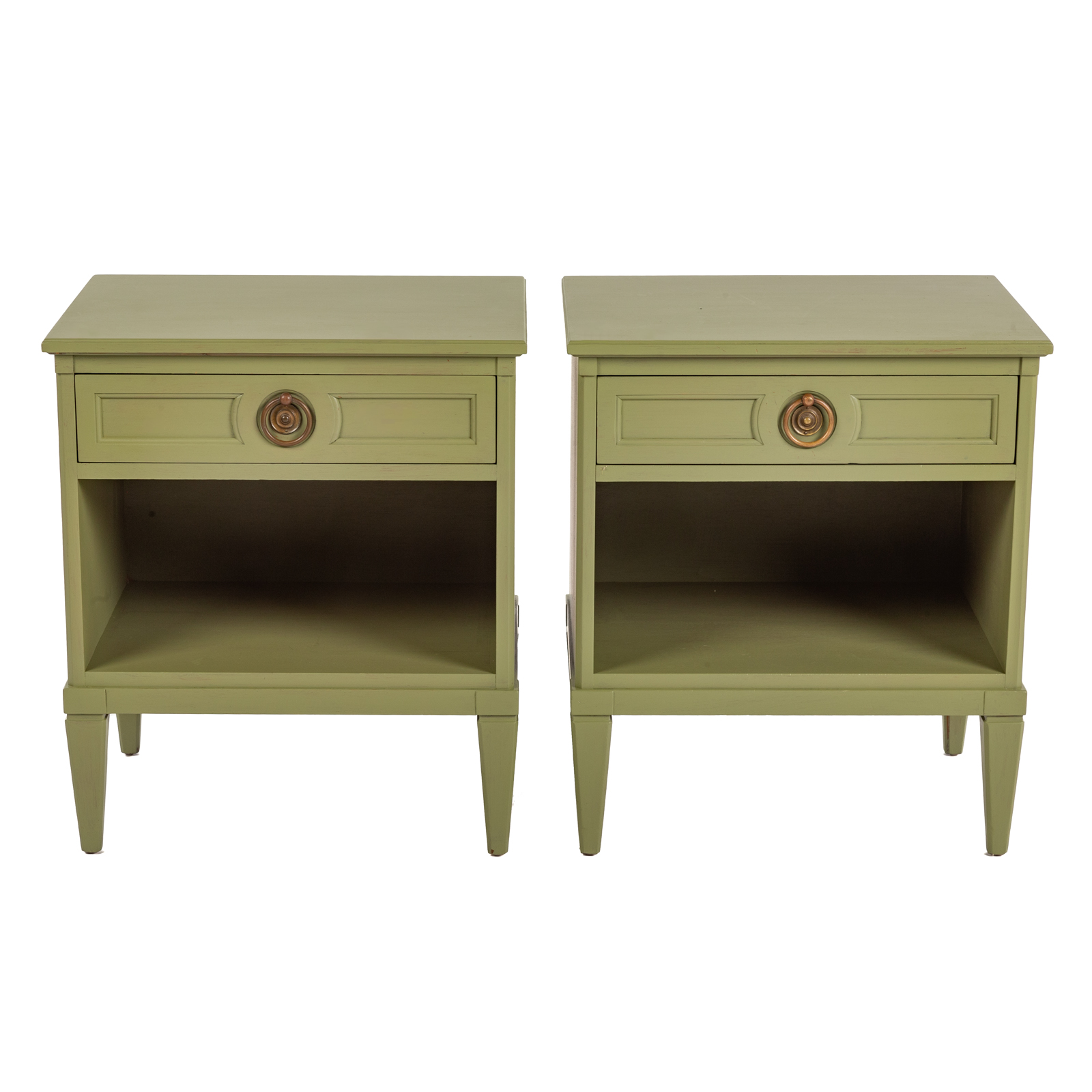 A PAIR OF HENREDON CONTEMPORARY PAINTED