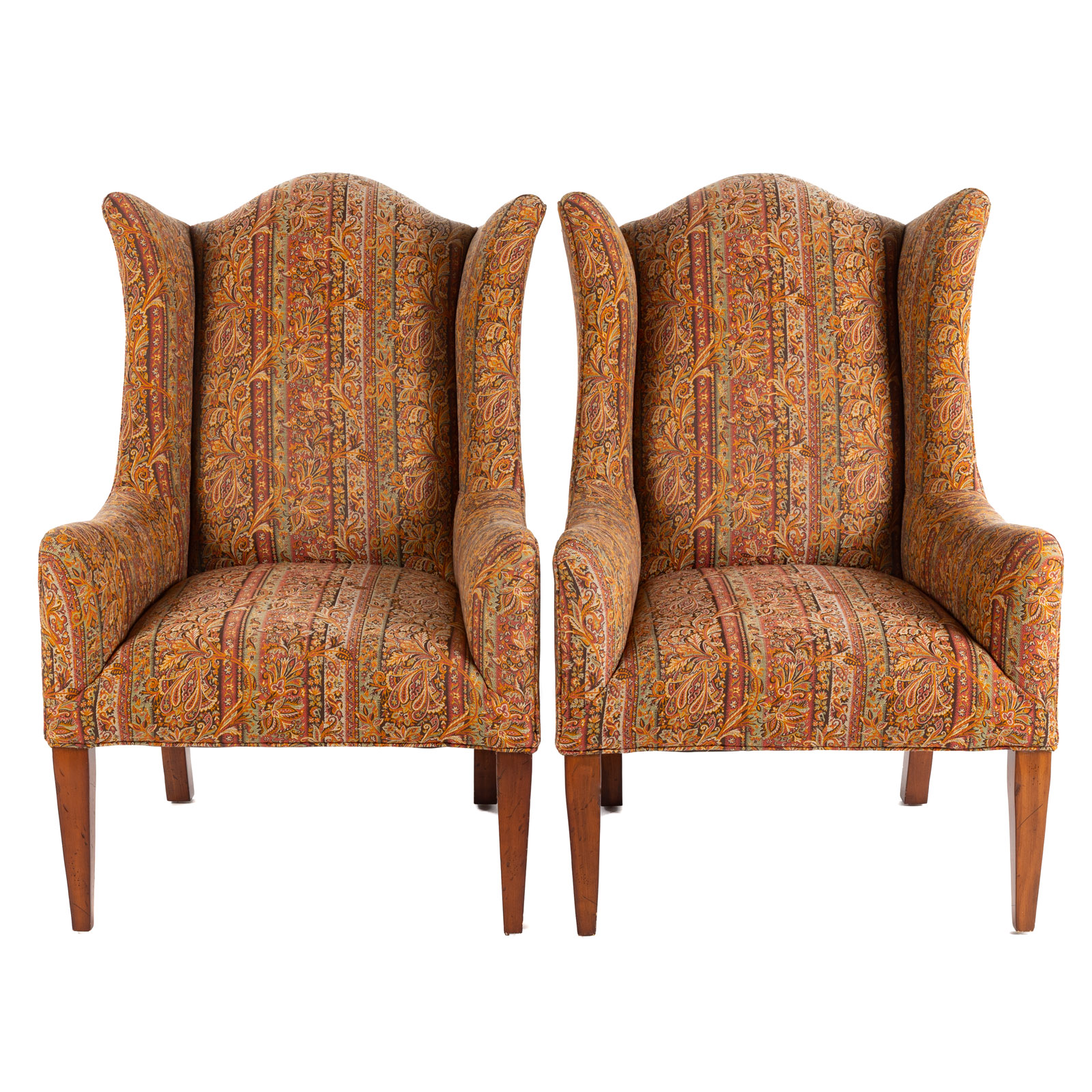 A PAIR OF CONTEMPORARY UPHOLSTERED