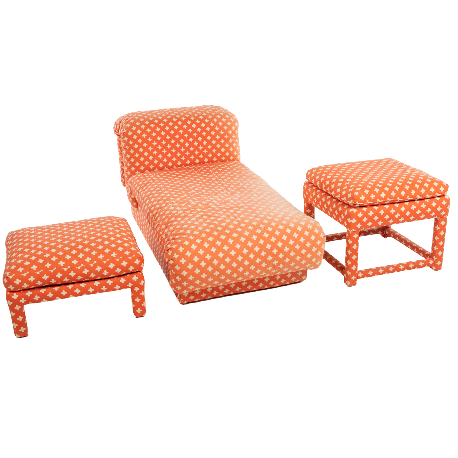 THREE PIECES OF CONTEMPORARY UPHOLSTERED 36940a