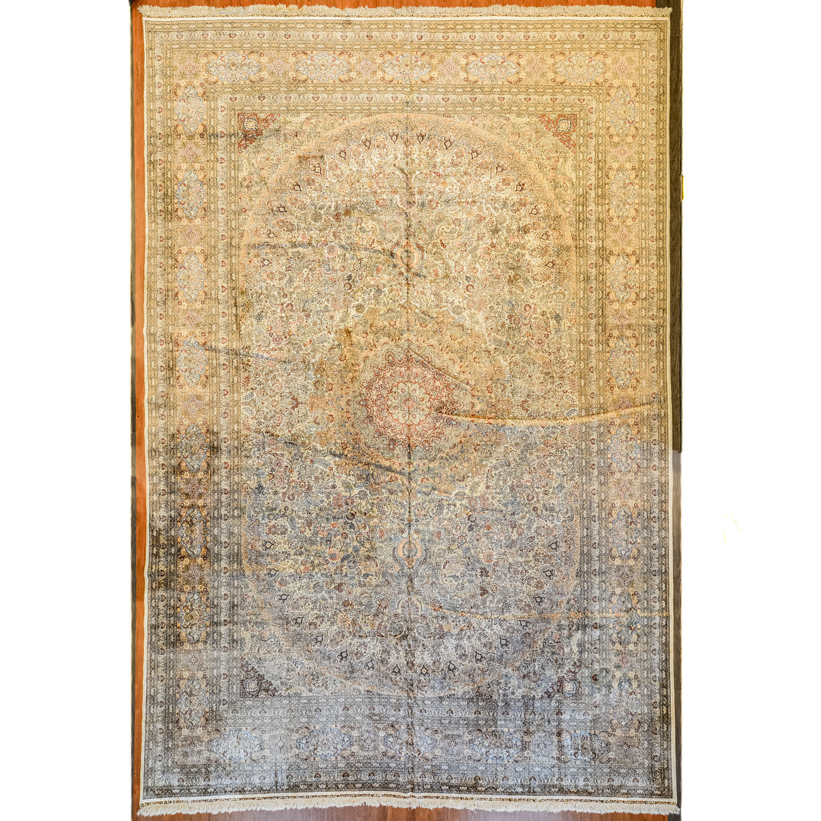 CHINESE SILK CARPET 12 2 X 18 36949b