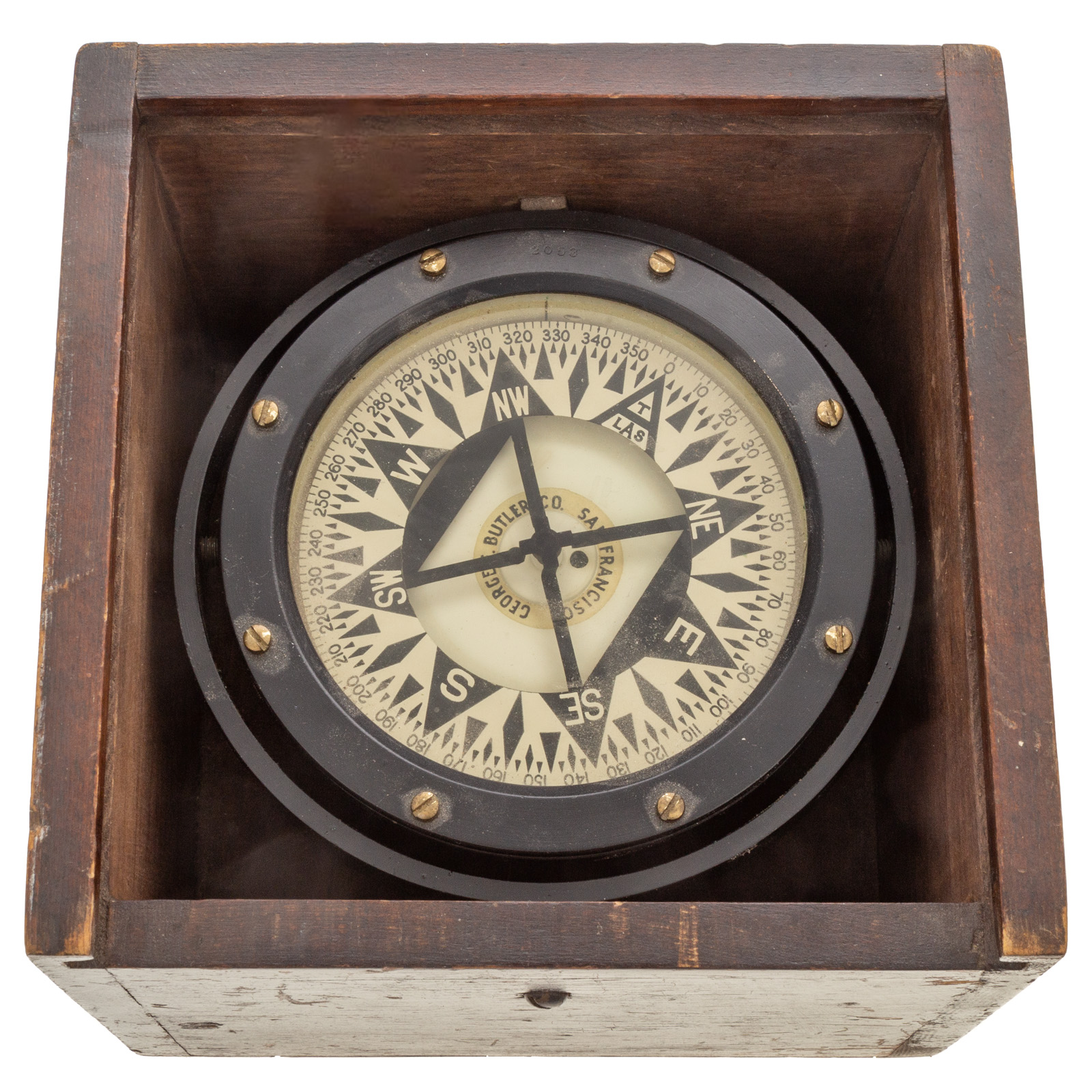 GEORGE BUTLER CO. SHIPS COMPASS