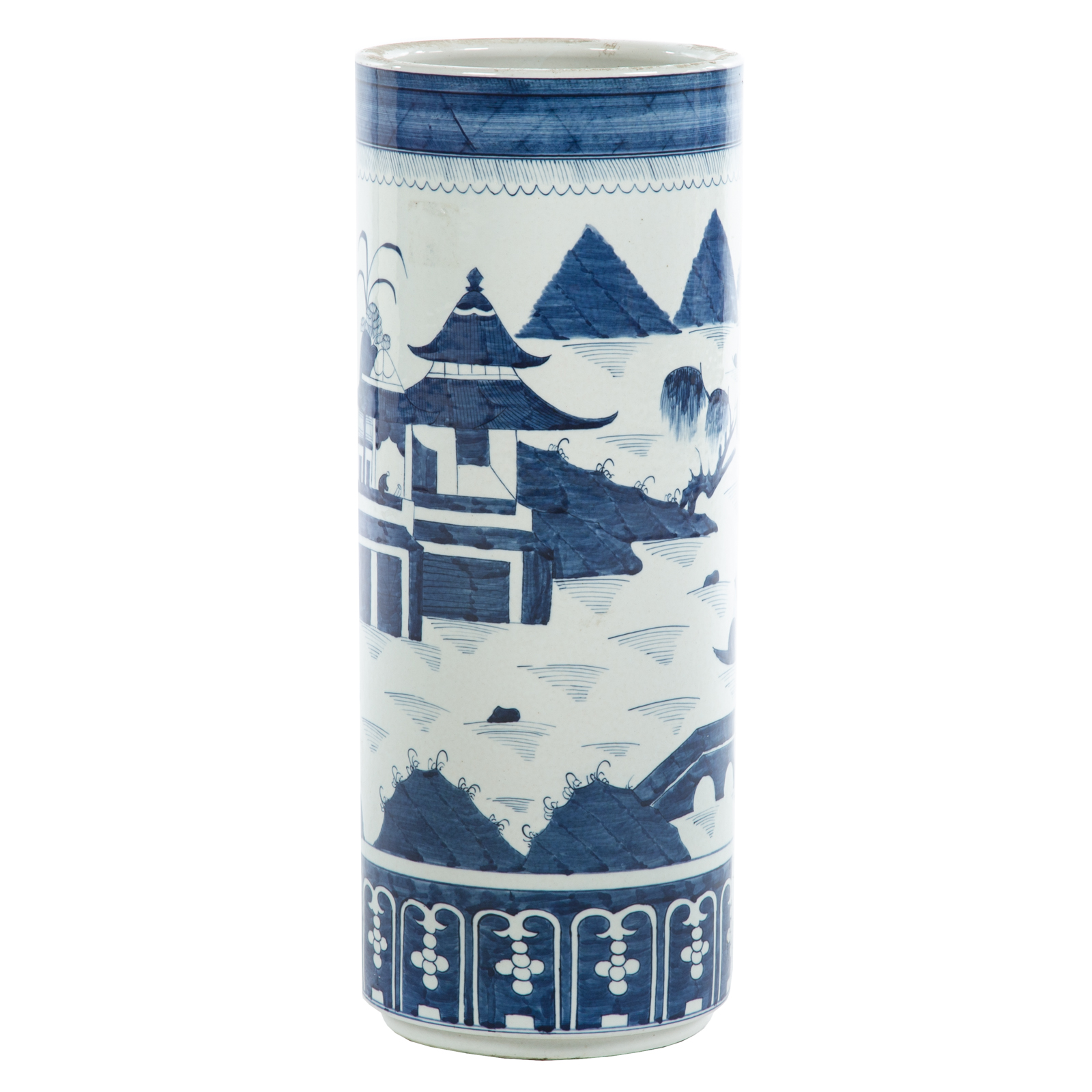 CHINESE EXPORT BLUE & WHITE CANTON