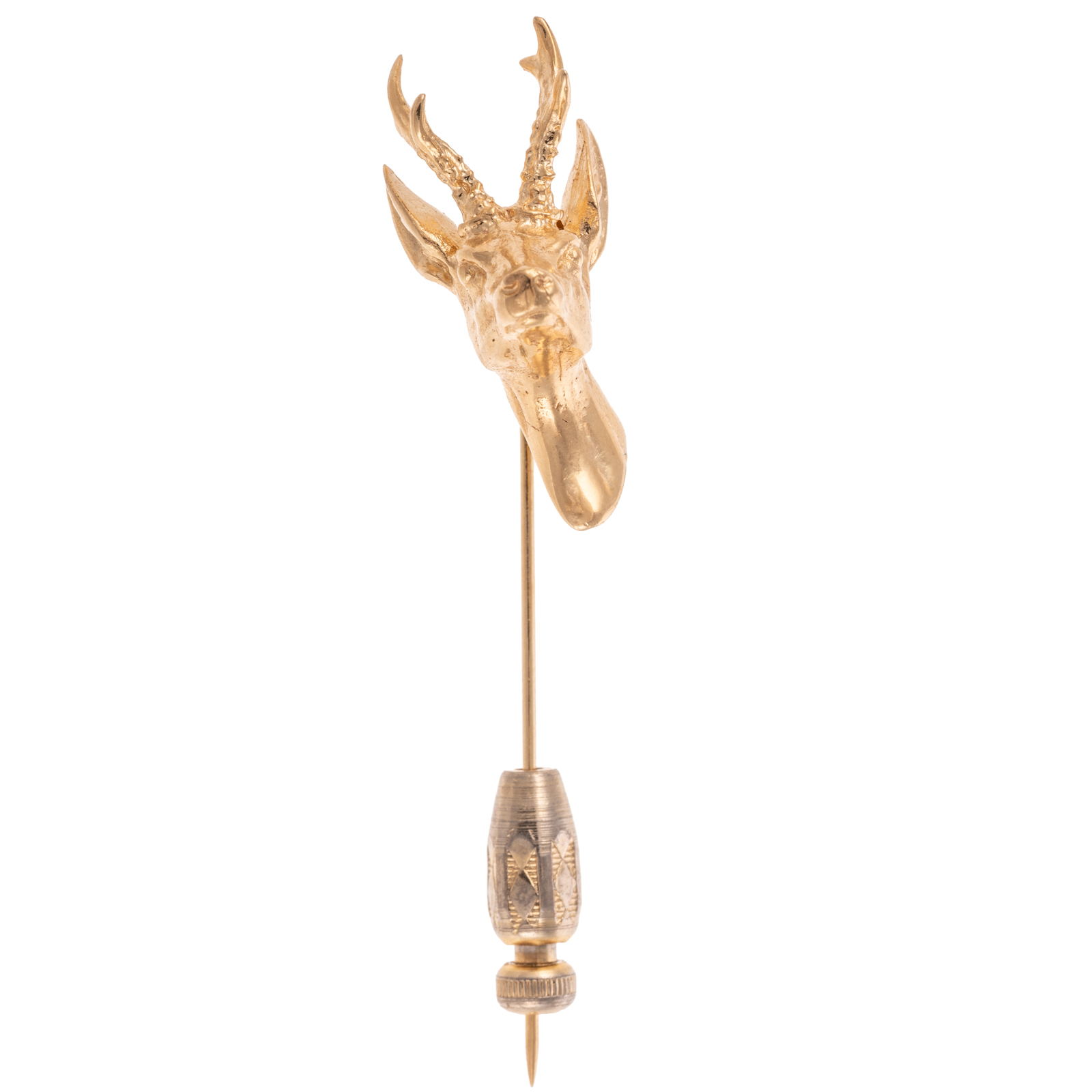 A 14K GOLD DEER STICKPIN 14K yellow