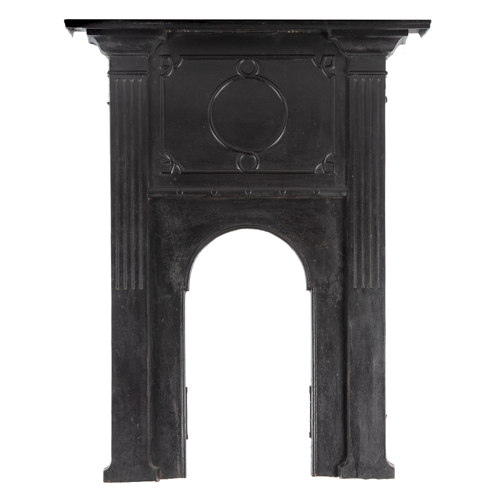 VICTORIAN WROUGHT IRON FIREPLACE 36957f