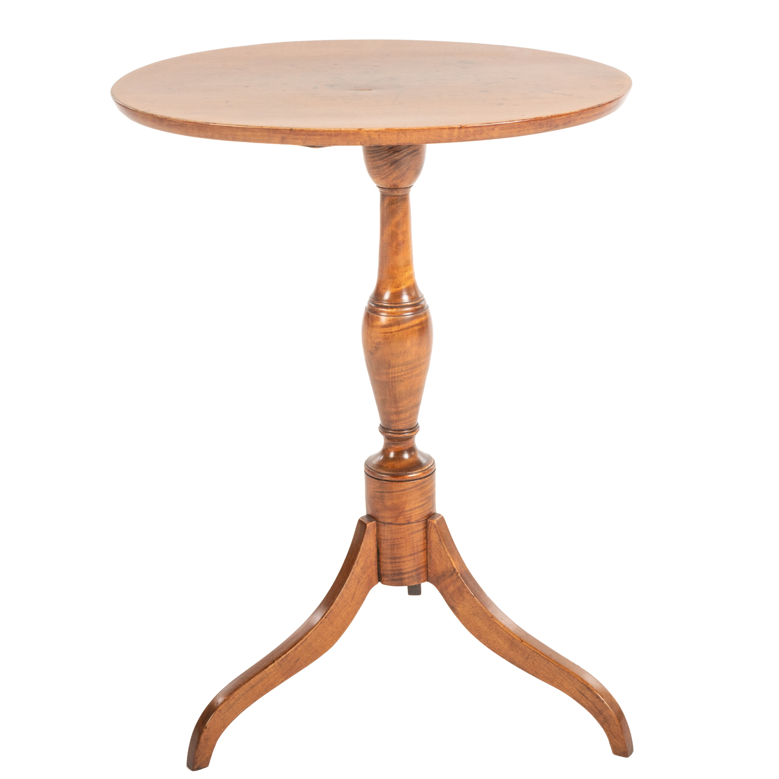 FEDERAL TIGER MAPLE CANDLESTAND 3695a1