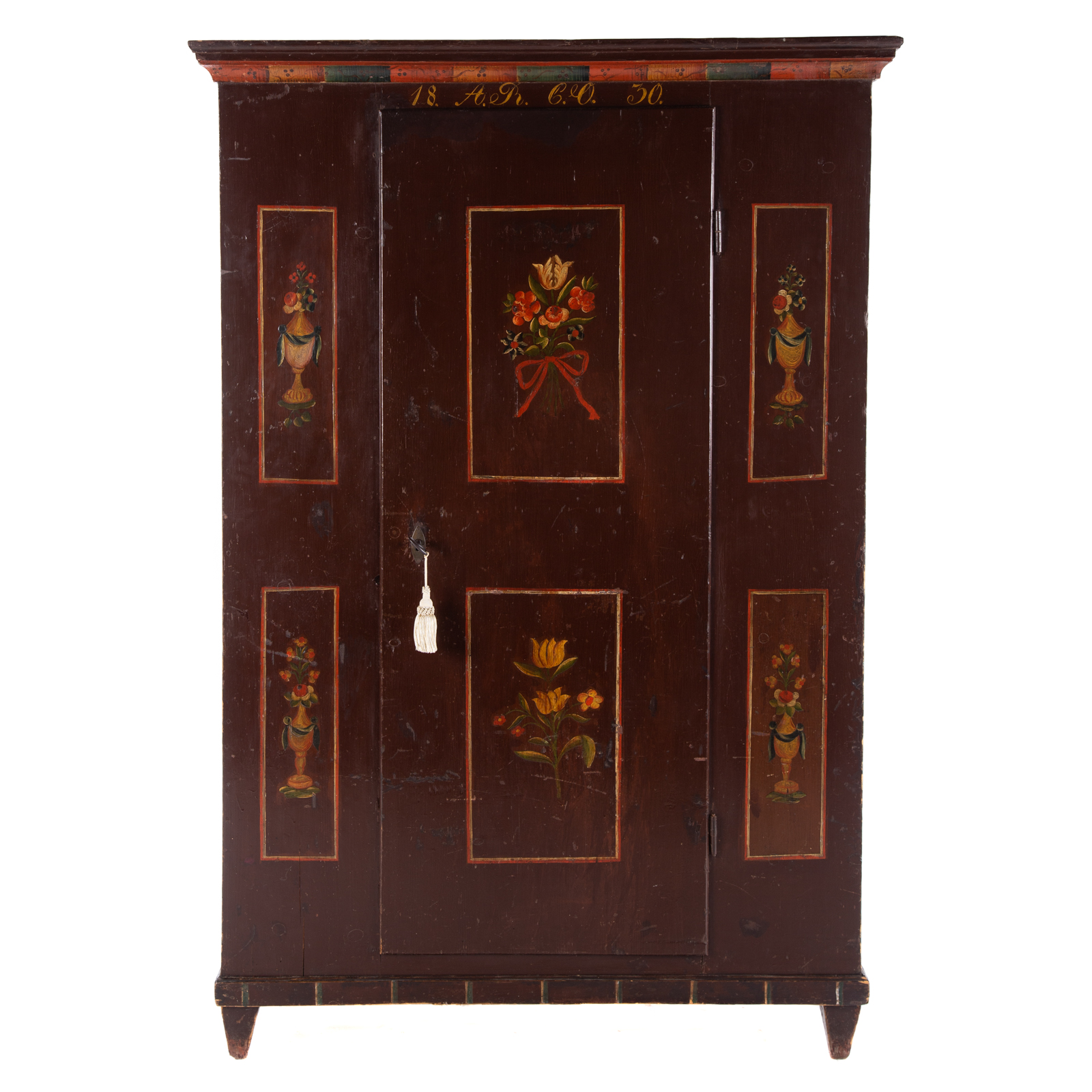 FEDERAL STYLE PAINTED WARDROBE