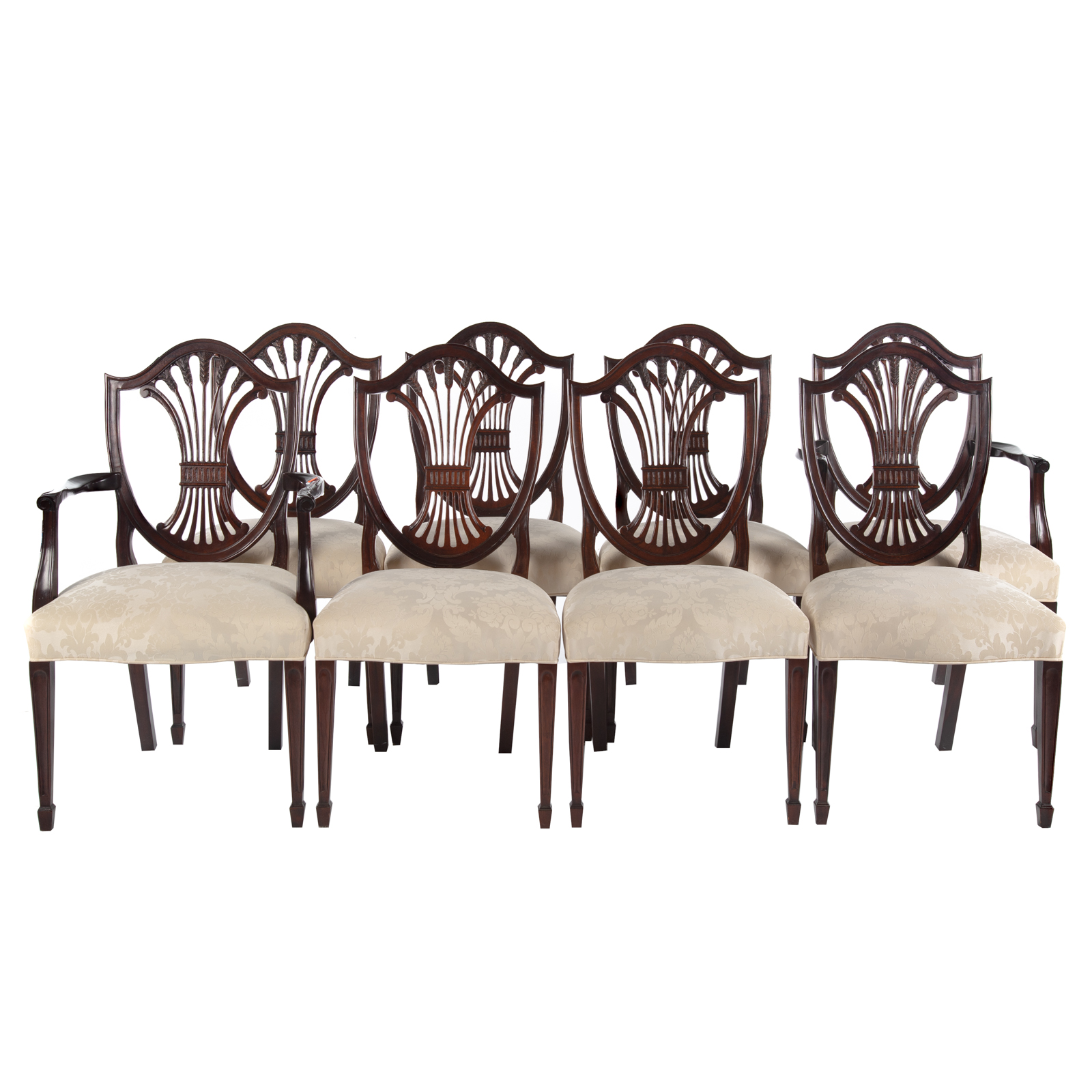 EIGHT STICKLEY FEDERAL STYLE DINING