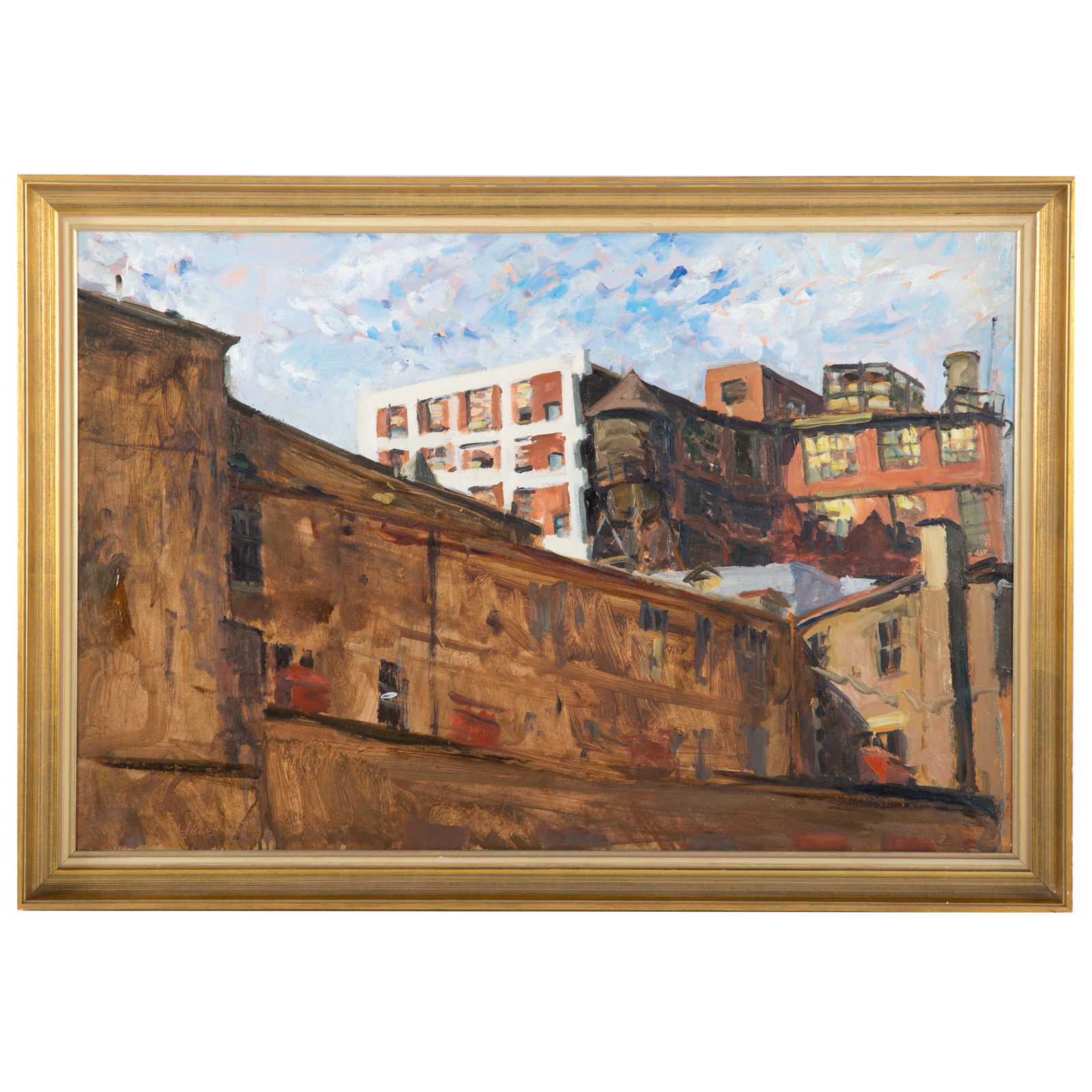 RAOUL MIDDLEMAN CITY SCENE OIL 369612